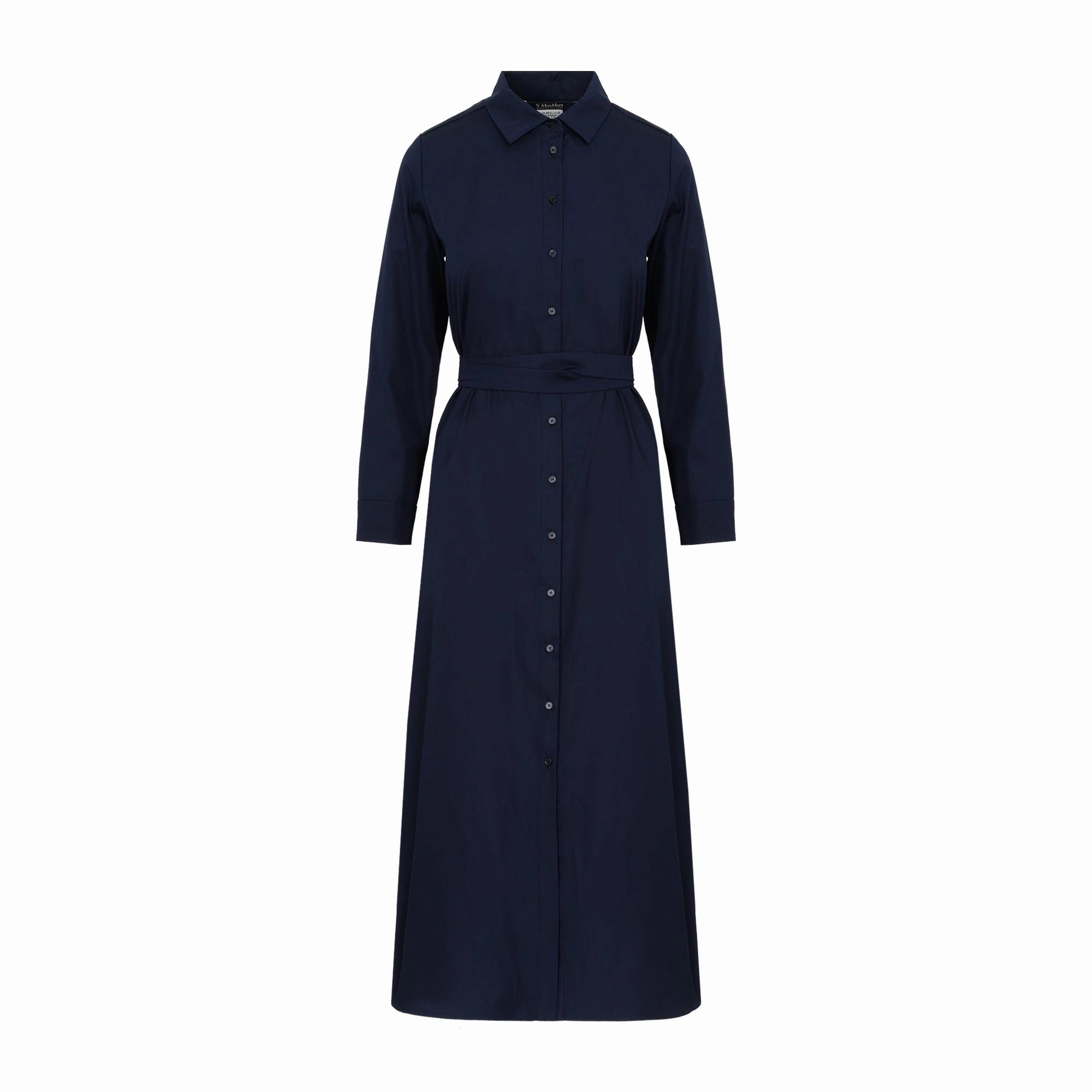 'S Max Mara Button-Up Belted Dress