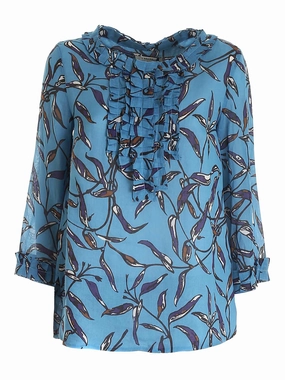 'S Max Mara Tenuta Leaf Printed Blouse
