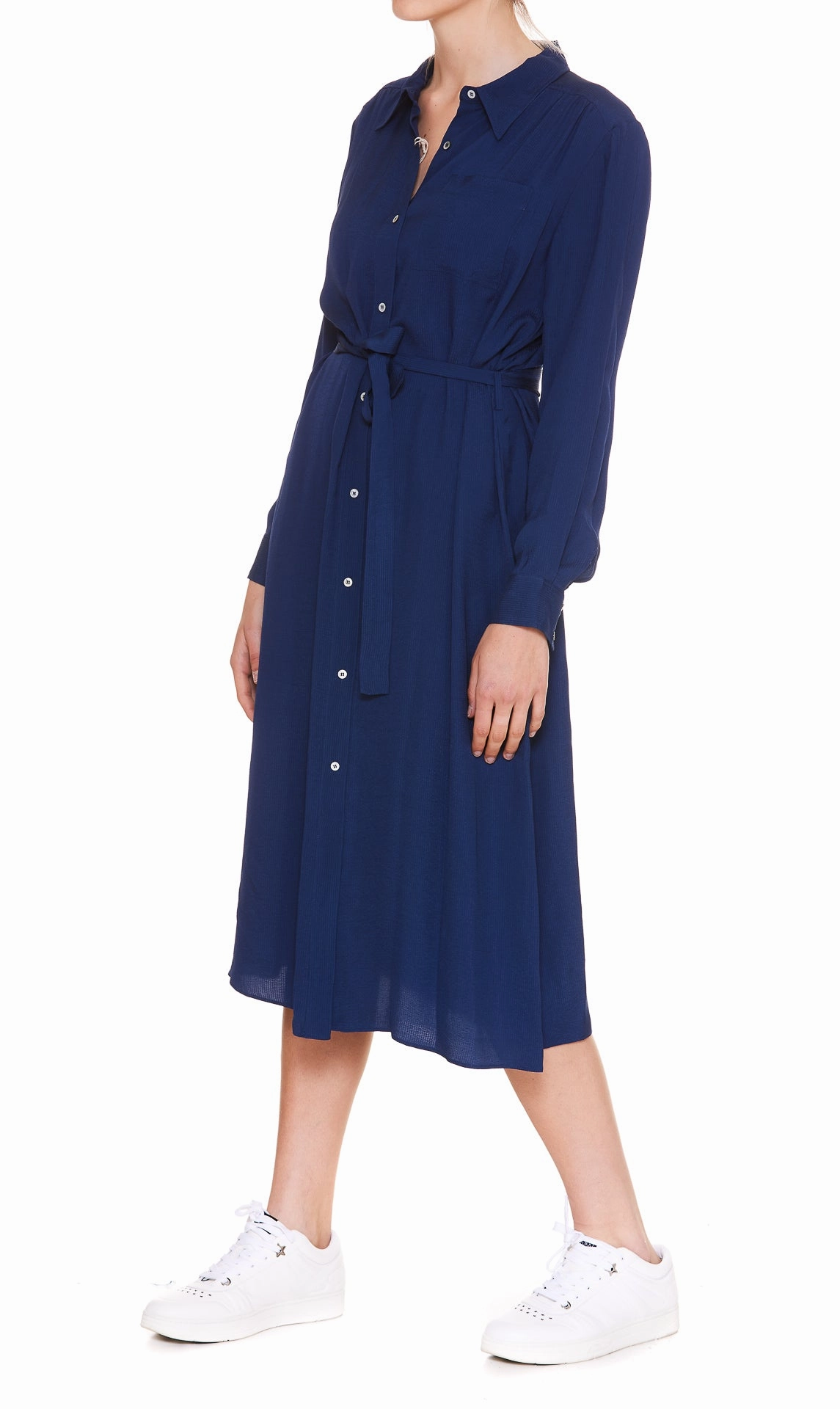 A.P.C. Belted Button-Down Midi Dress