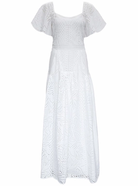 Alberta Ferretti Sangallo Embroidered Maxi Dress