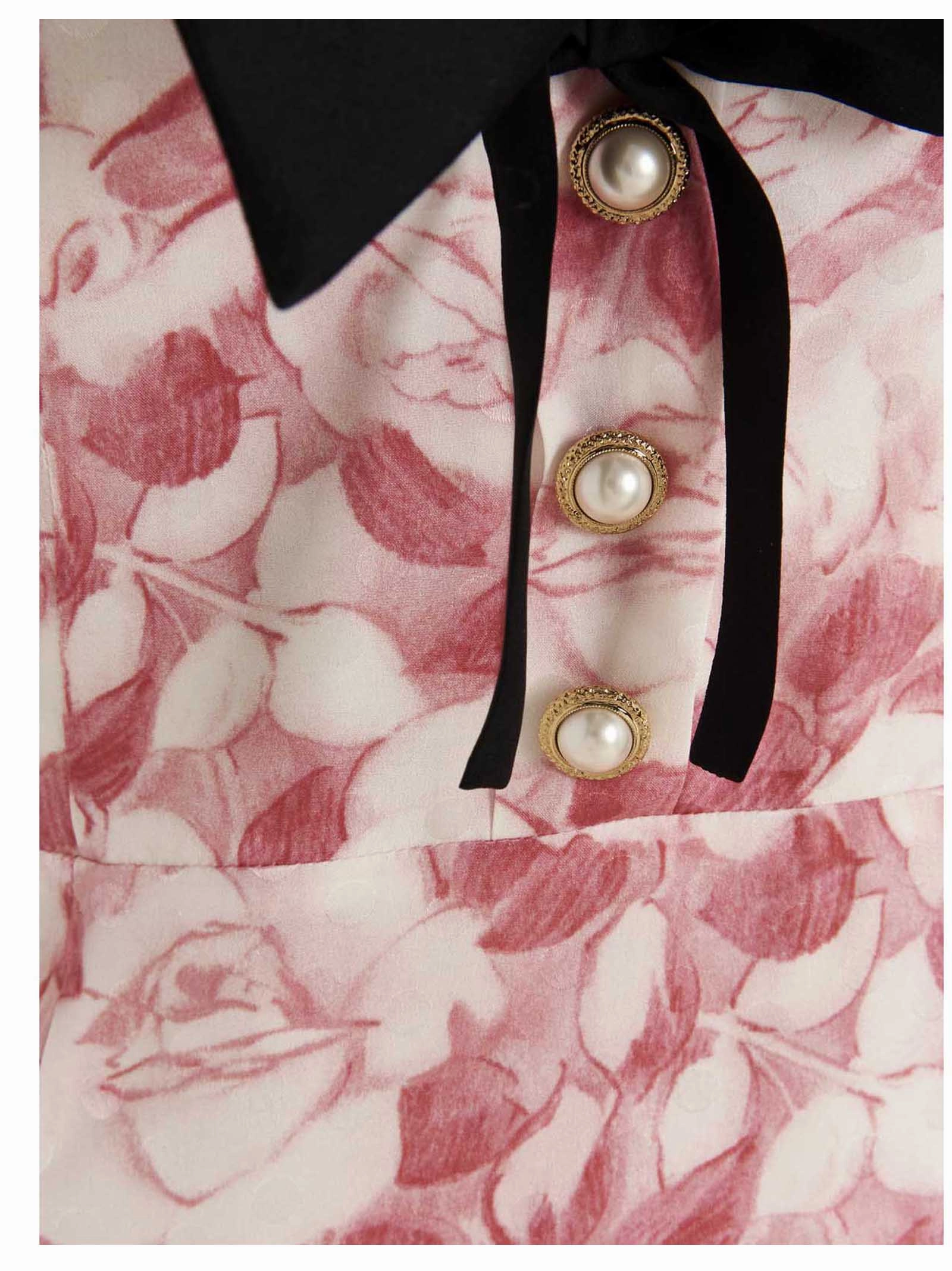Alessandra Rich Floral Print Midi Dress