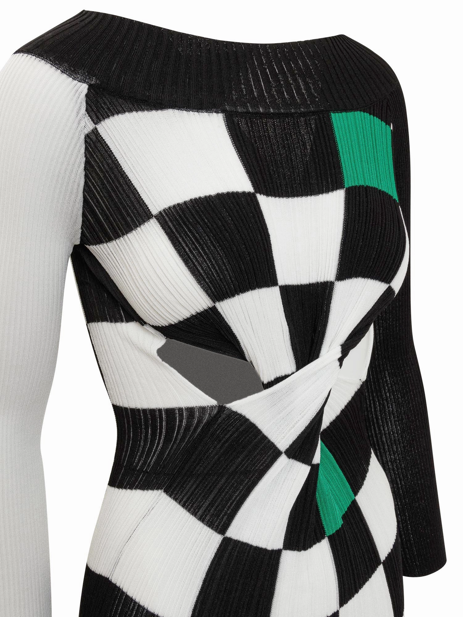 Andersson Bell Check Pattern Long Sleeved Dress