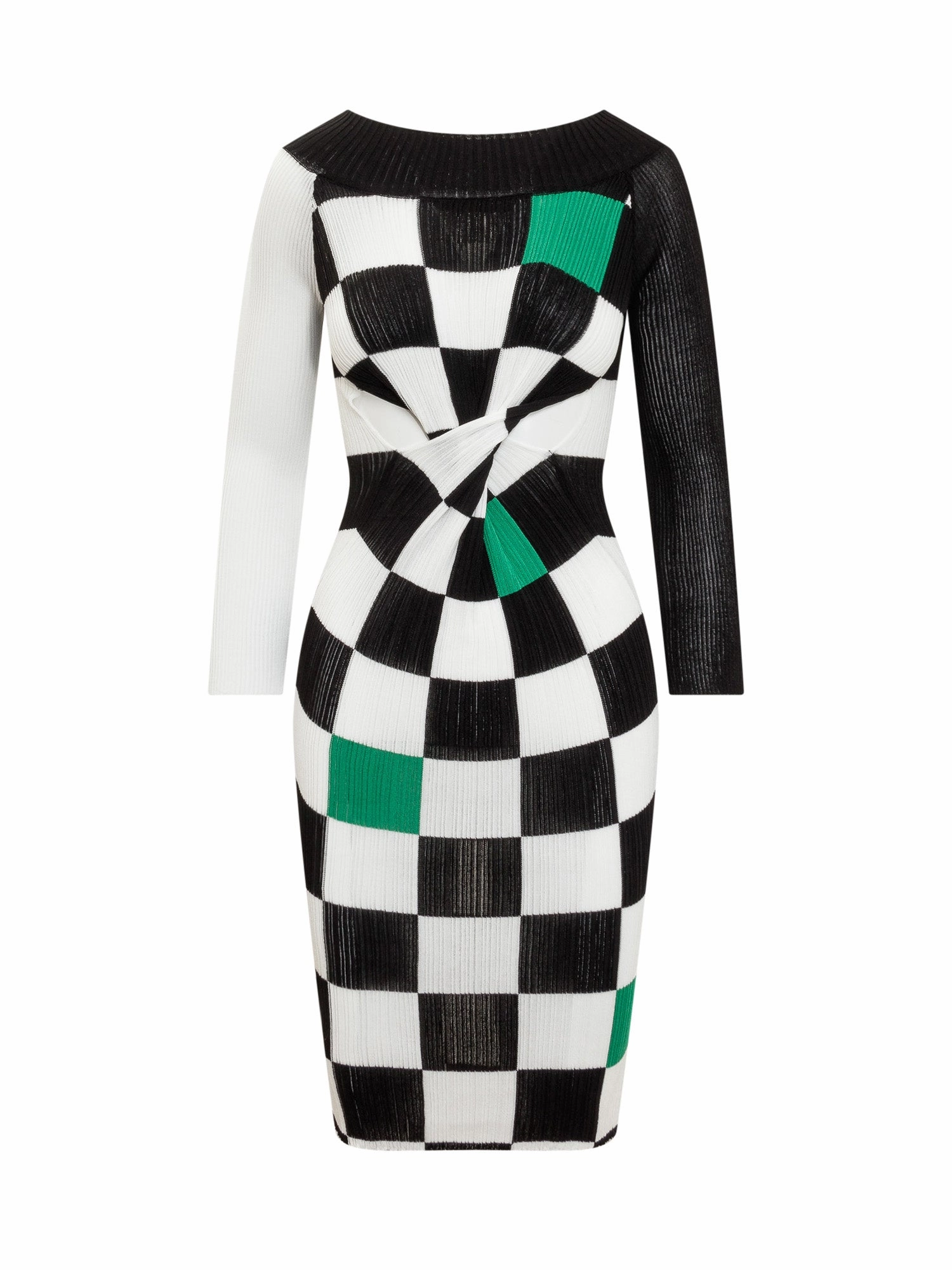 Andersson Bell Check Pattern Long Sleeved Dress