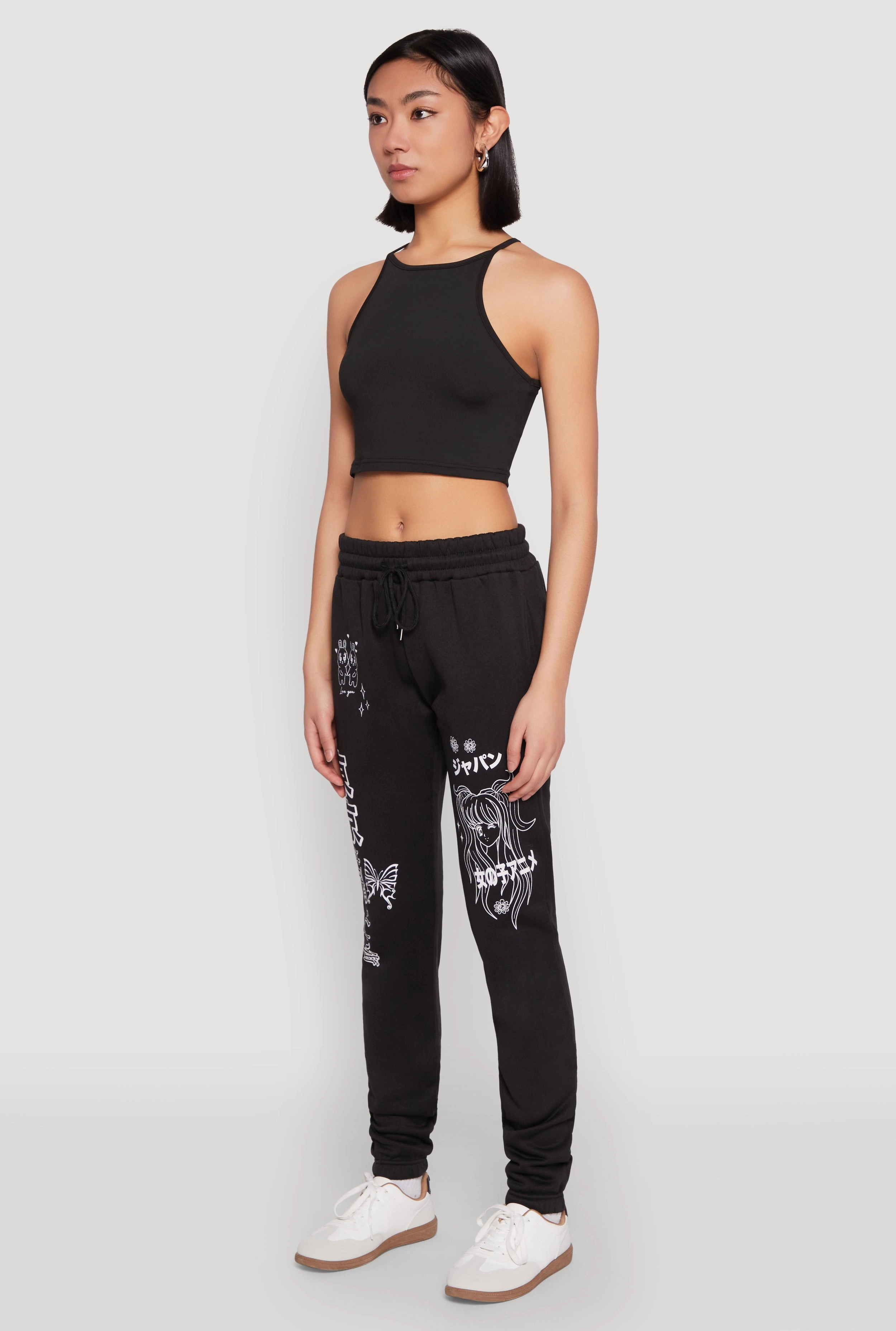 Anime Graphic Print Sweatpants