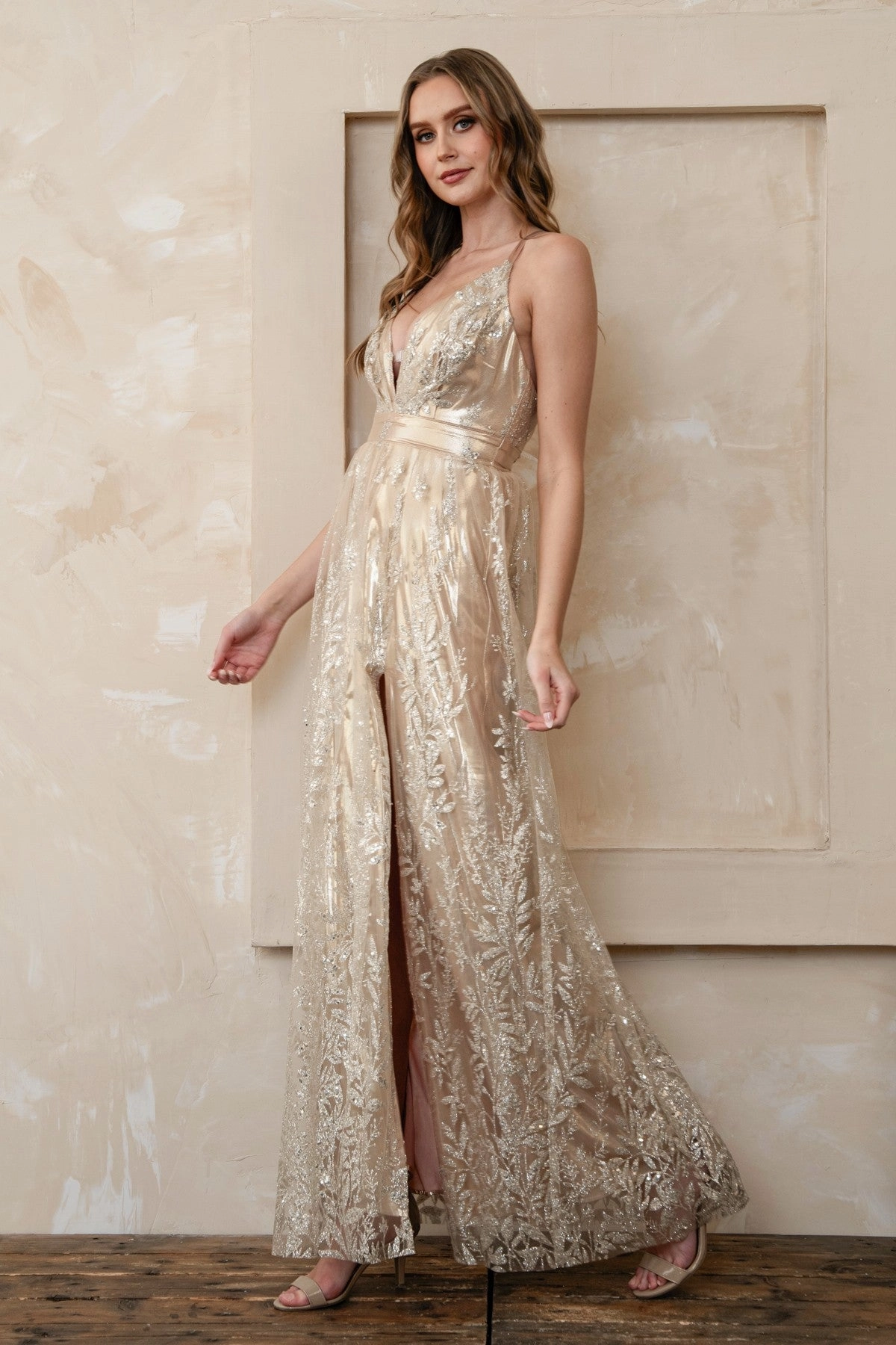 Athena Dress in Champagne