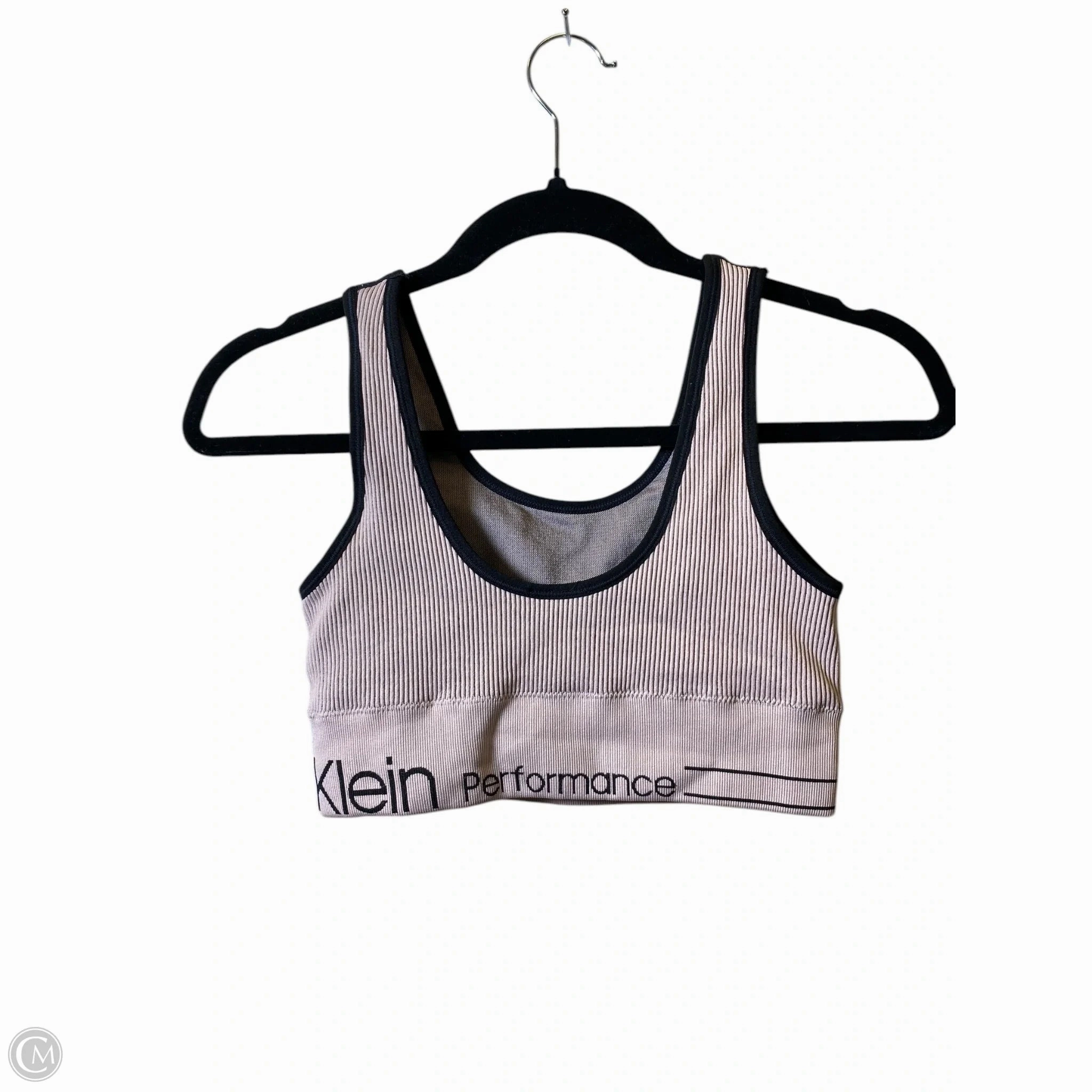 Athletic Bra By Calvin Klein In Black & Pink. Size: S