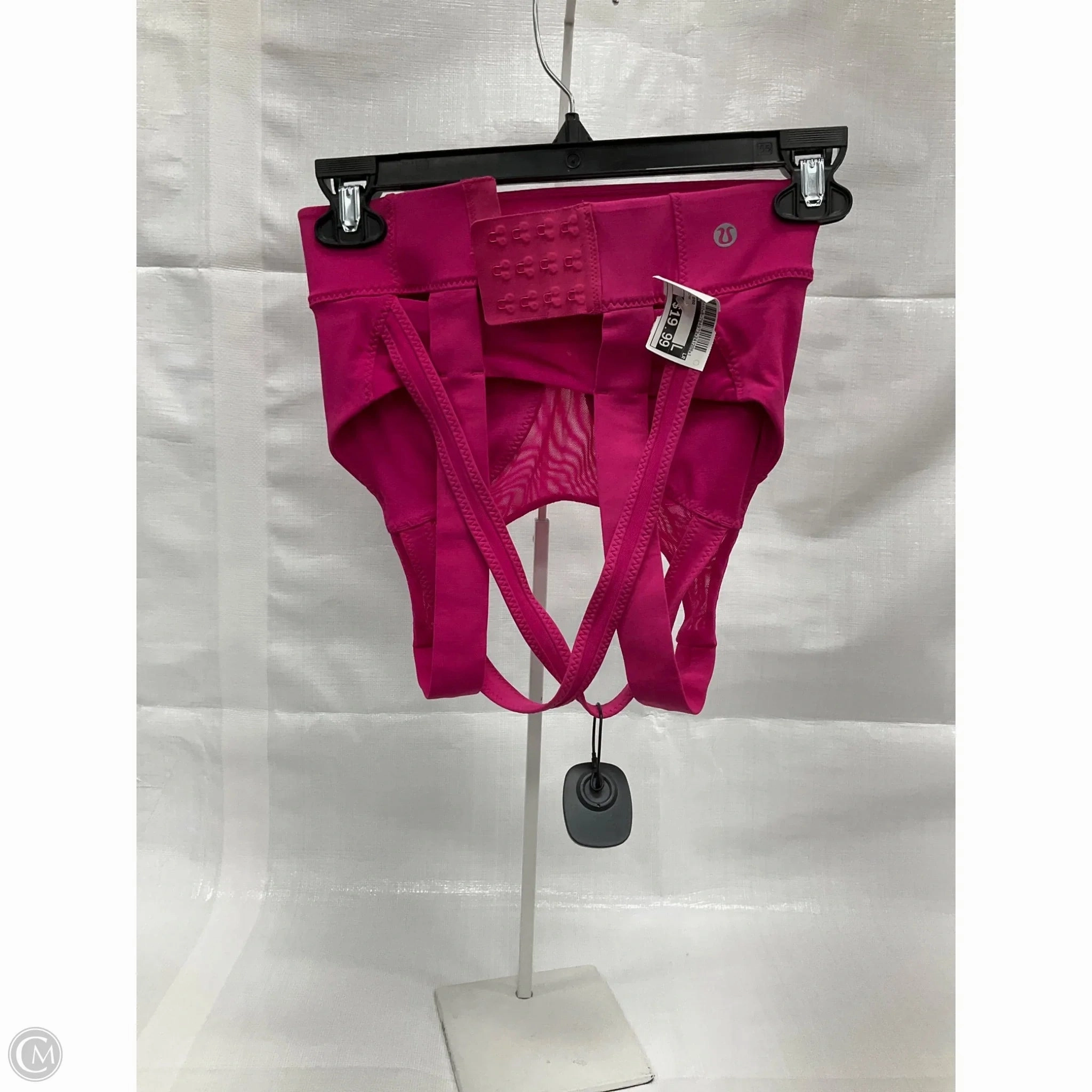 Athletic Bra By Lululemon In Black & Pink. Size: 4