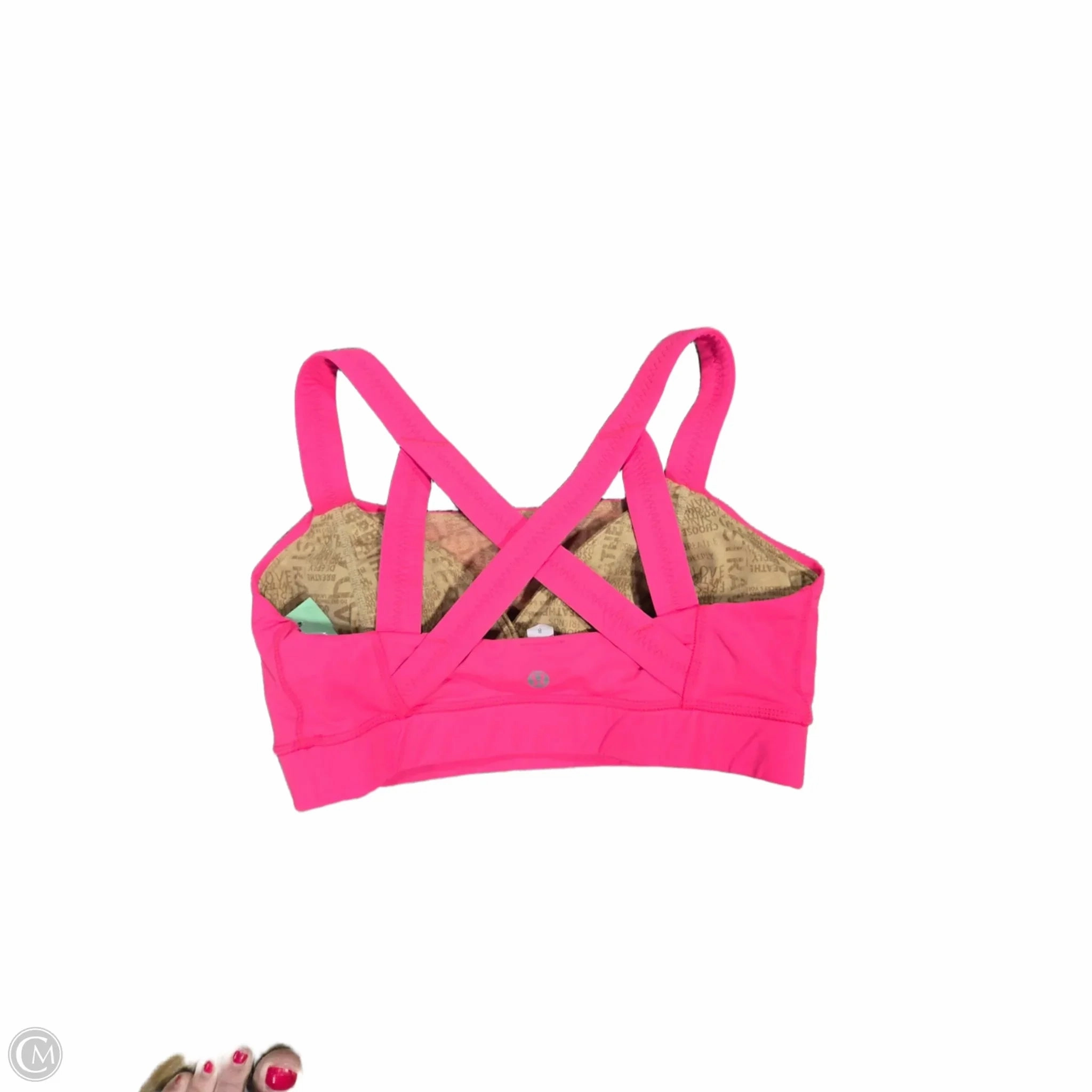 Athletic Bra By Lululemon In Pink. Size: M