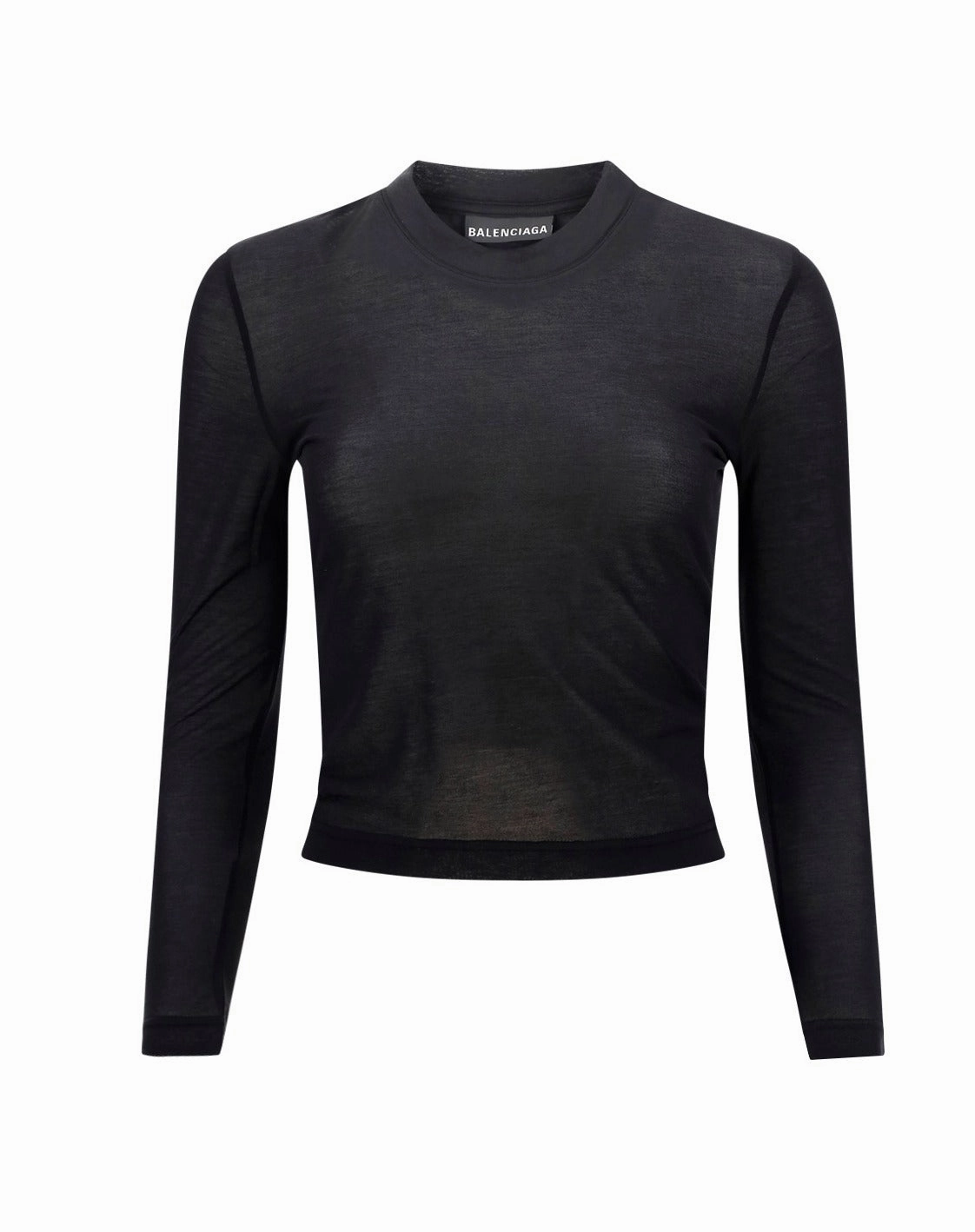 Balenciaga Crewneck Long-Sleeved Top