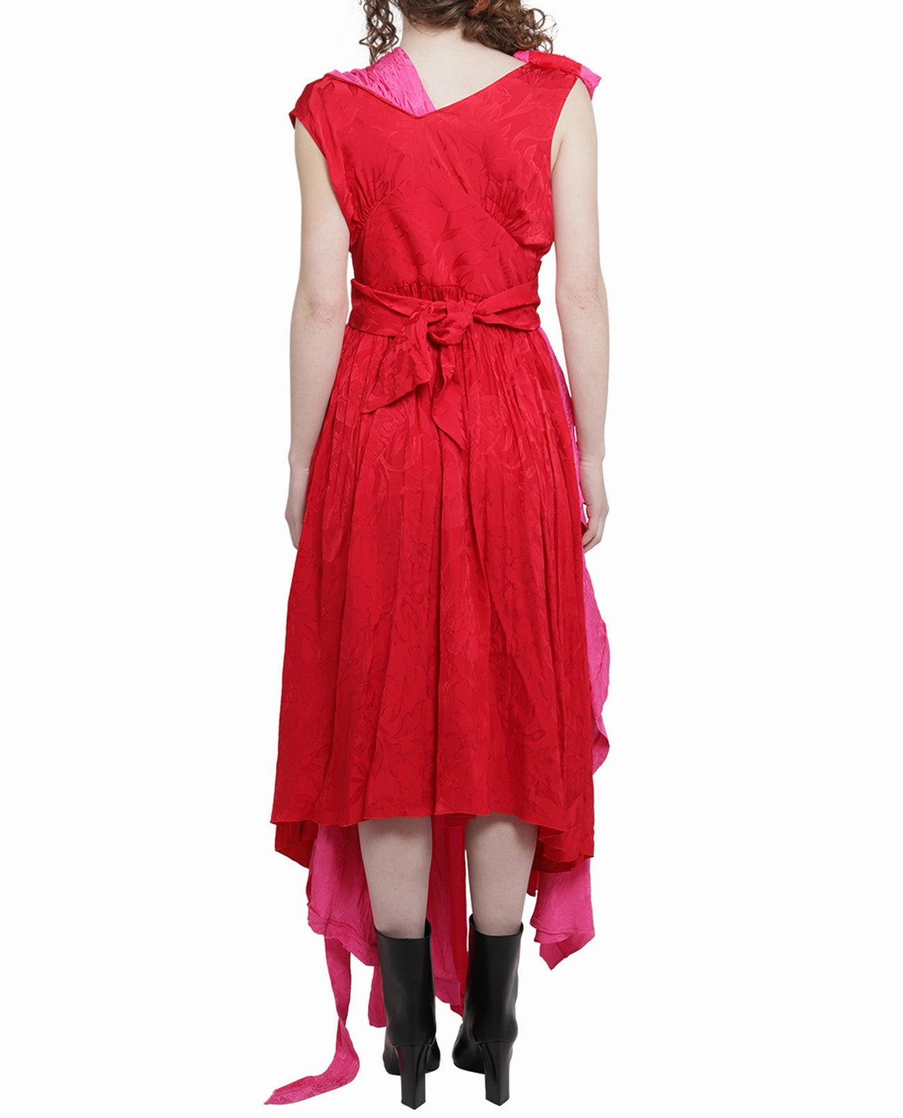 Balenciaga Jacquard Asymmetric Midi Dress