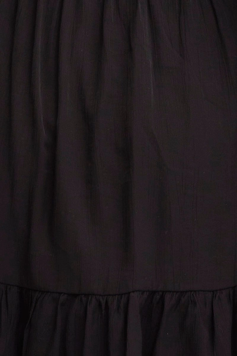 Black A Line Dress Long Sleeve Mini