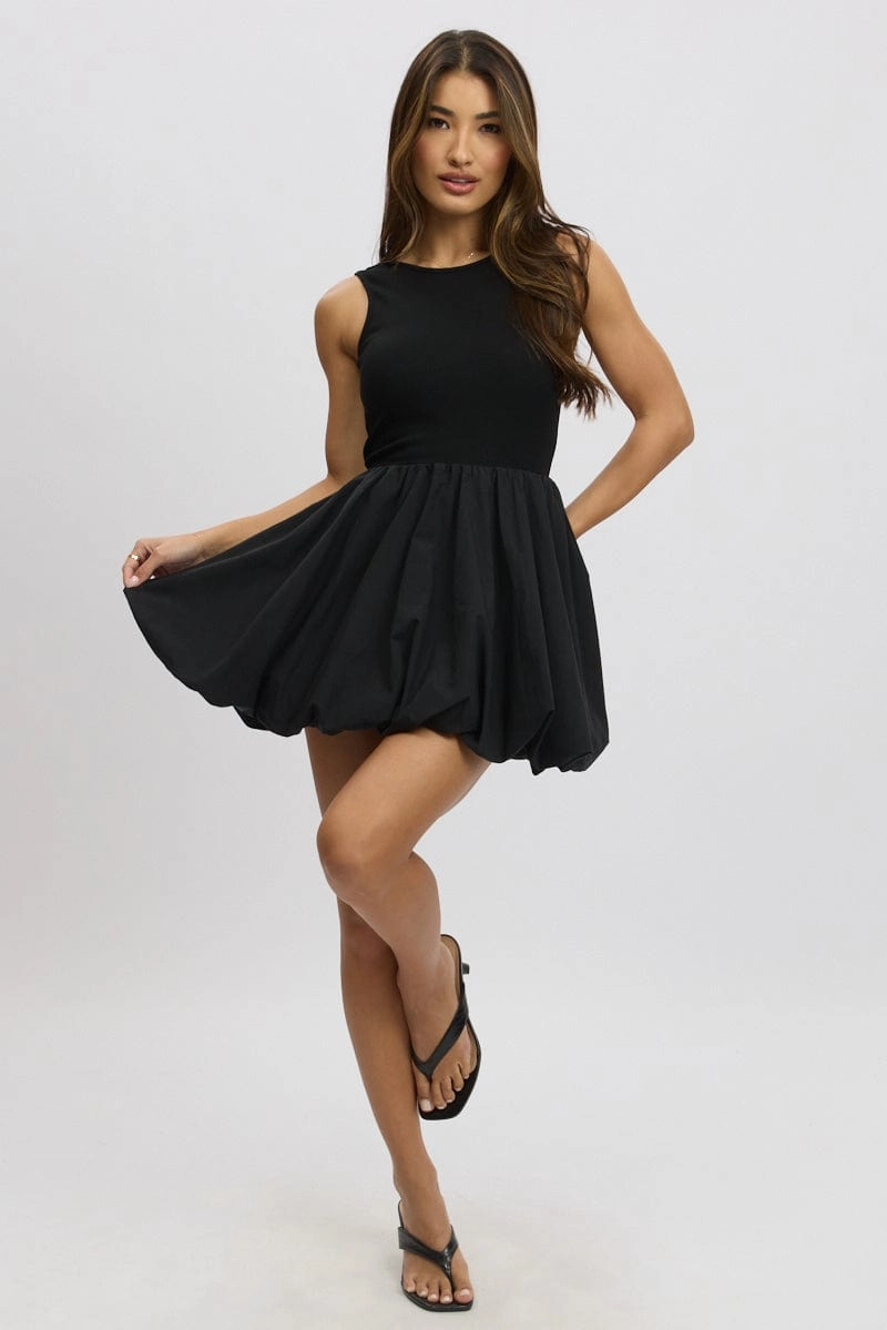Black Bubble Dress Mini