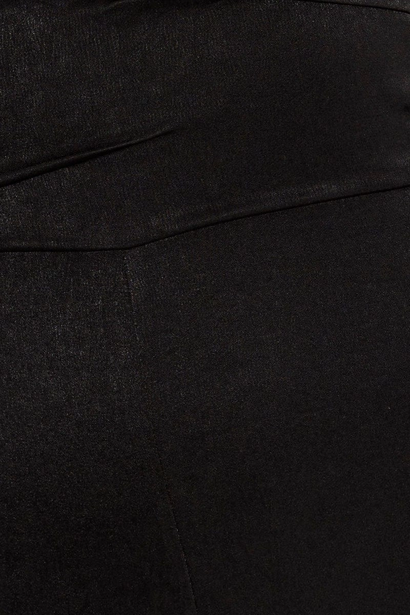 Black Halter Neck Keyhole Slinky Jumpsuit