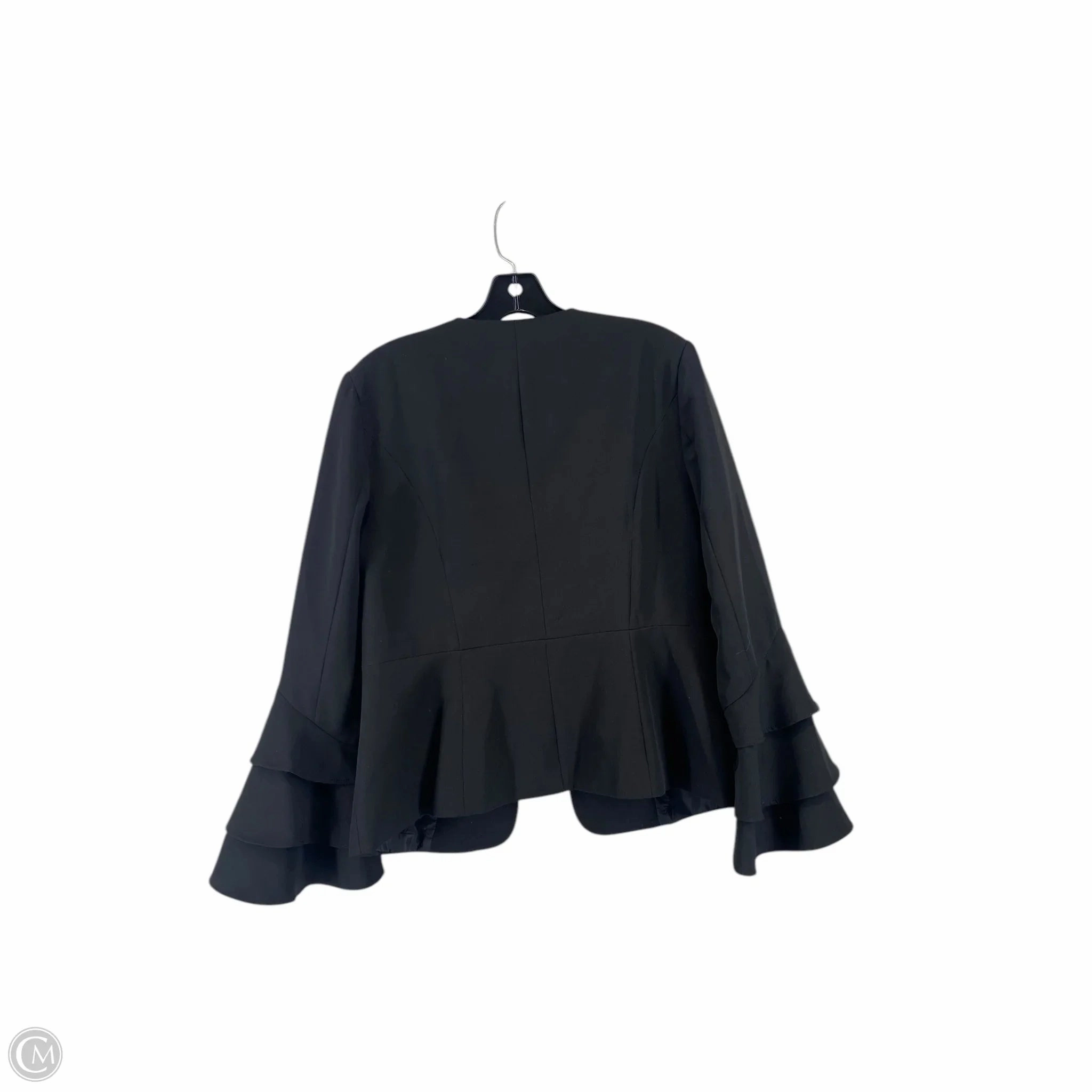Blouse 3/4 Sleeve By Clothes Mentor In Black, Size: L
