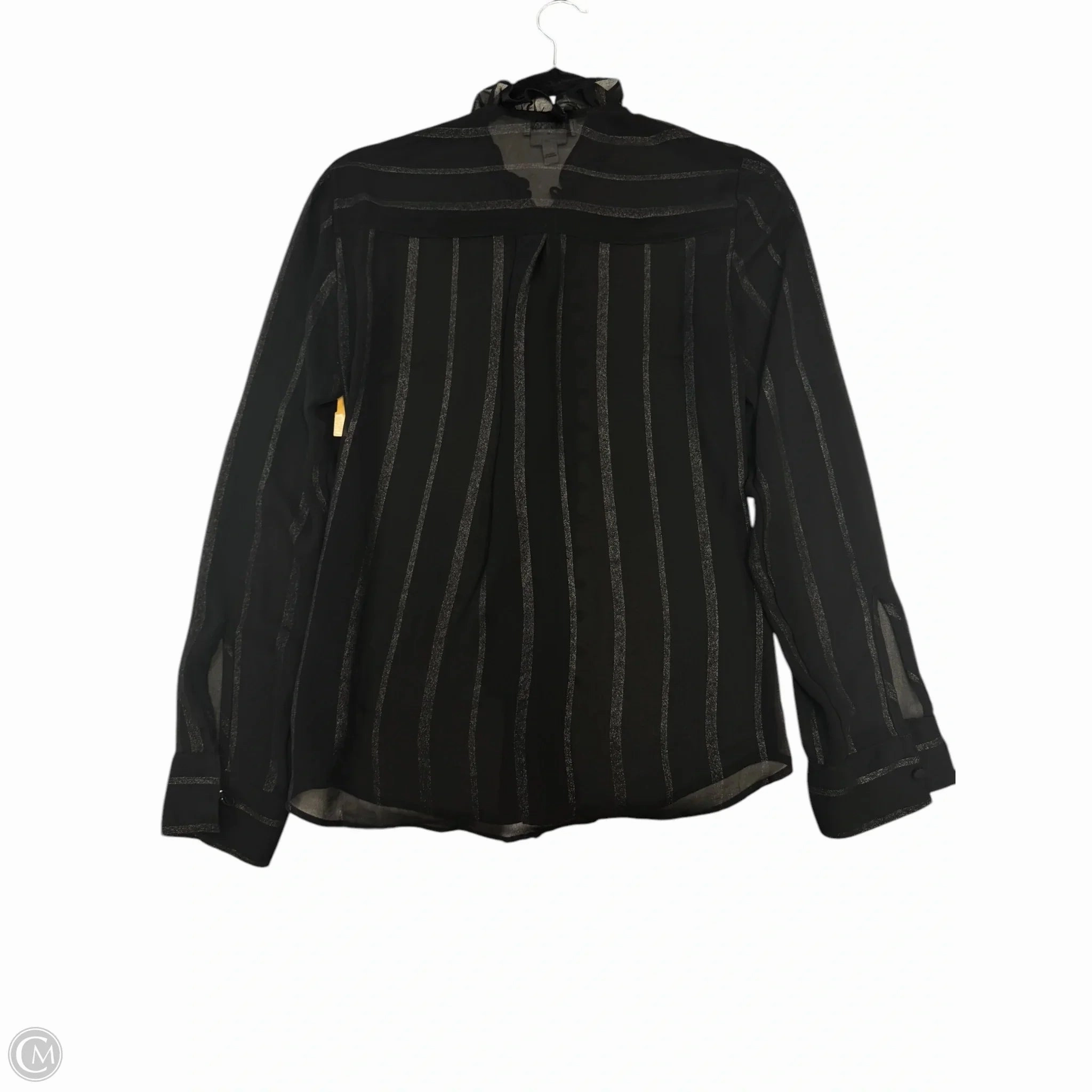 Blouse 3/4 Sleeve By Express In Black, Size: S