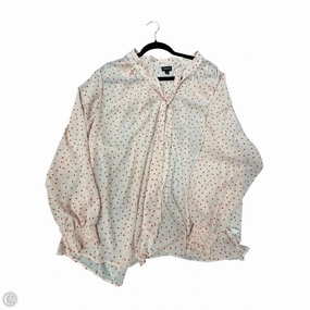 Blouse Long Sleeve By Torrid In Pink, Size: 3x