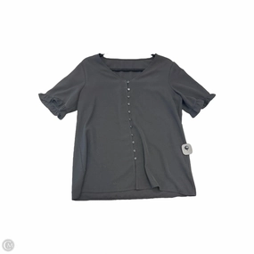 Blouse Short Sleeve By Clothes Mentor In Black, Size: M