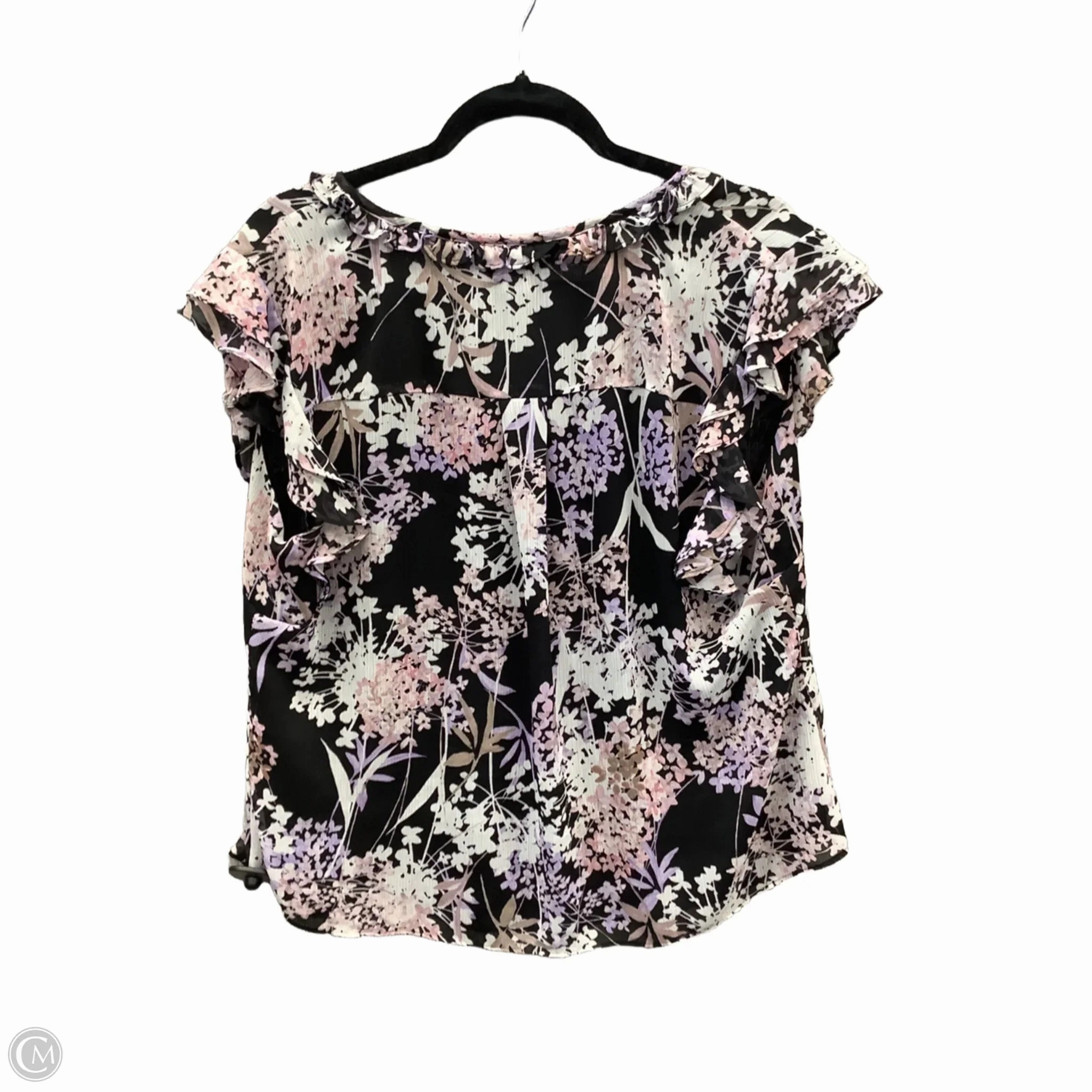Blouse Short Sleeve By Tommy Hilfiger In Floral Print, Size: Xl