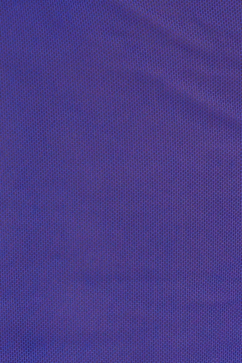Blue Keyhole Mesh Crop Top