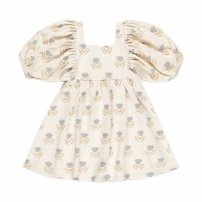 Brea Dress - Flora - Natural - FINAL SALE