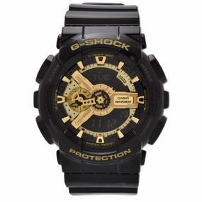 Casio Men's World Time Watch - G-Shock Dive Resin Strap Ana-Digital Dial | GA110GB-1A