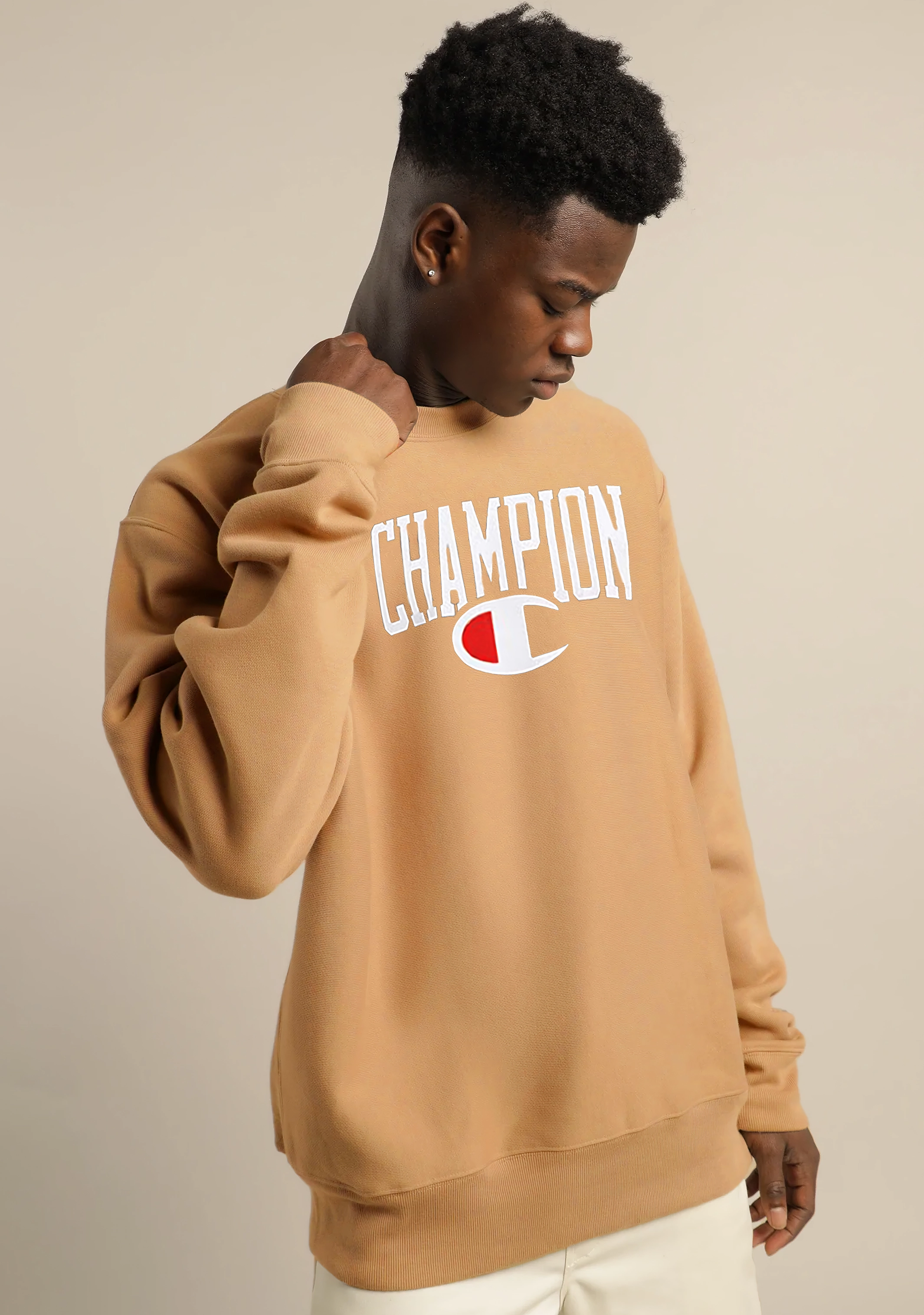 Champion Mens SPS Graphic Print Crew