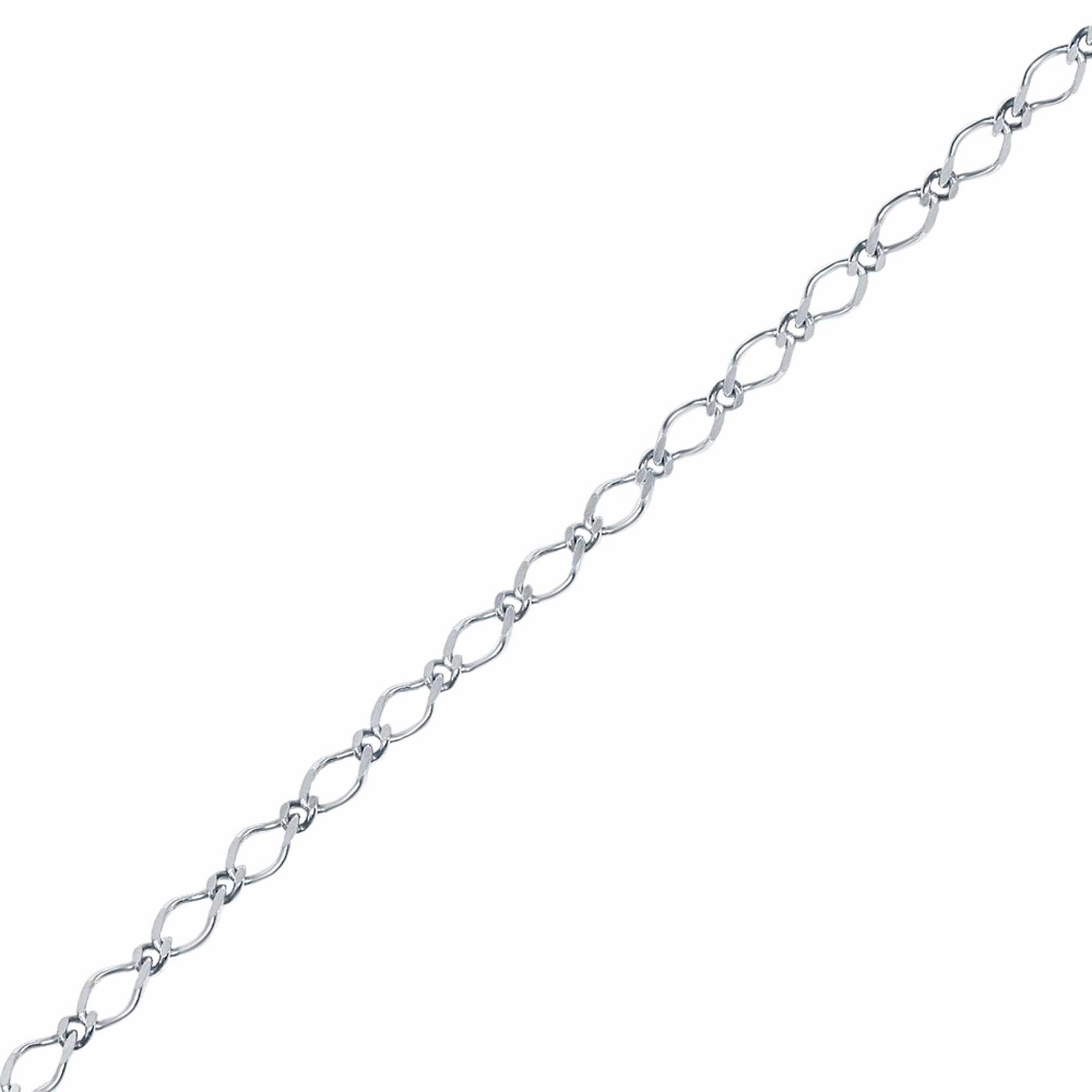 Classic Women's Bracelet - Sterling Silver Flat Linked Spring Clasp, 7 Inch | Q-5342-7