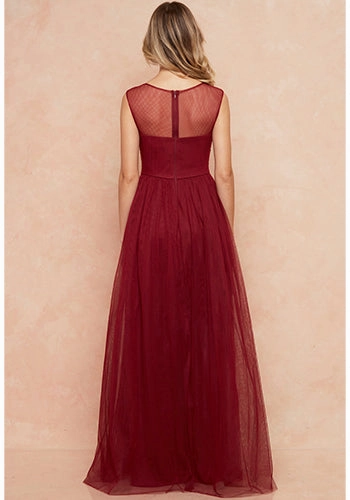 Clementine Dress in Burgundy