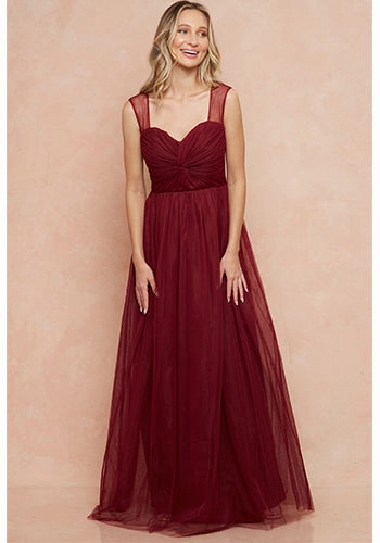 Clementine Dress in Burgundy