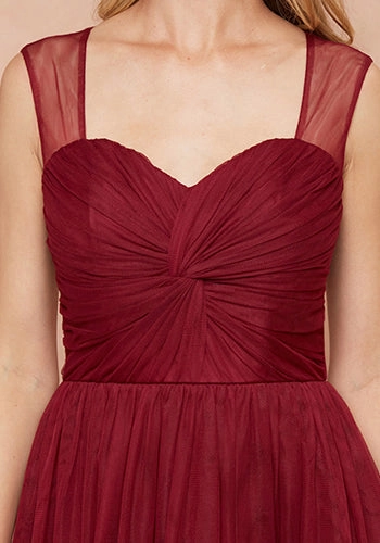 Clementine Dress in Burgundy