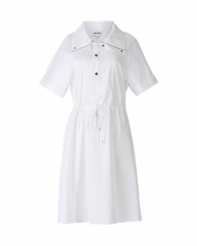 Collared Cotton Shirt Dress