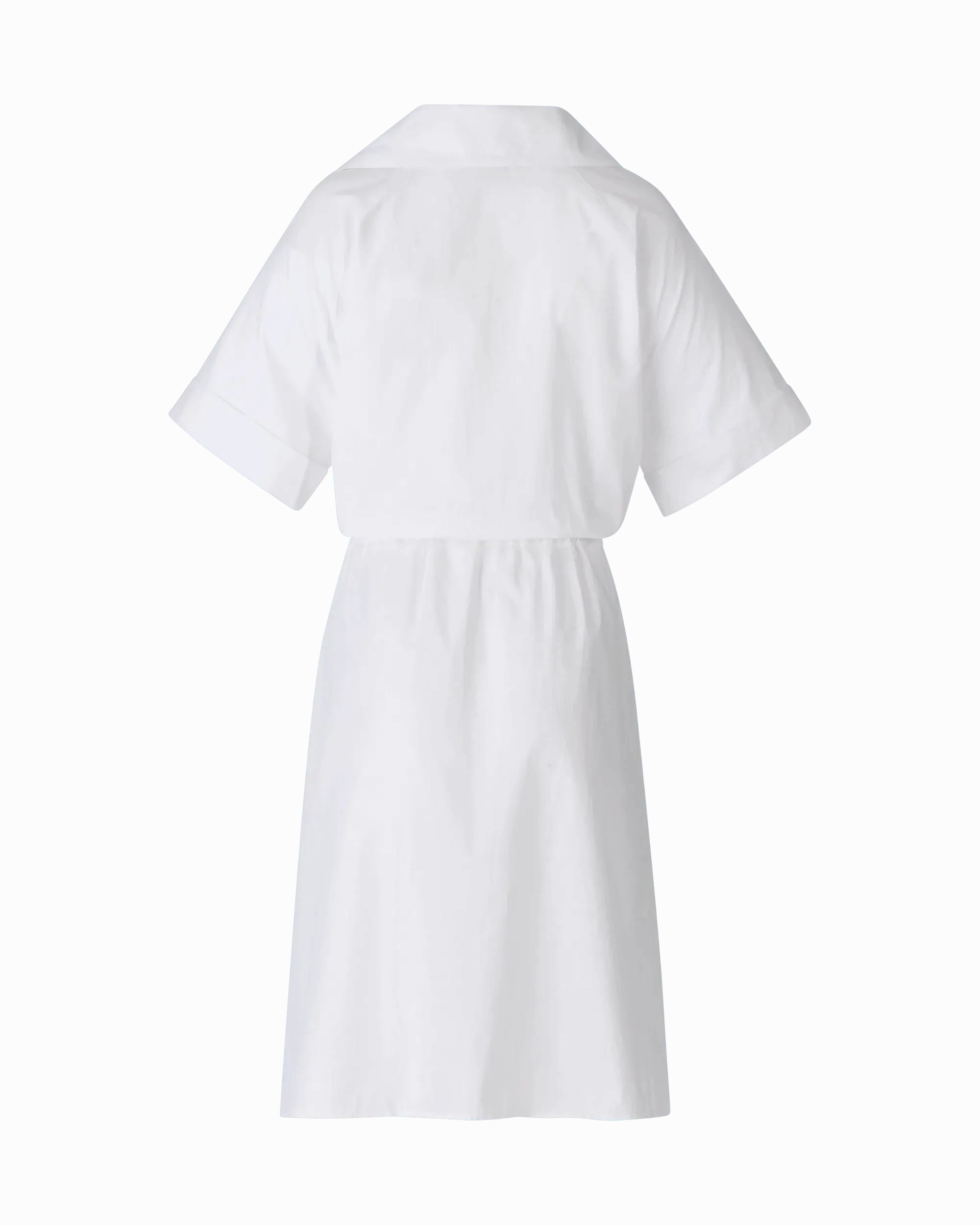 Collared Cotton Shirt Dress