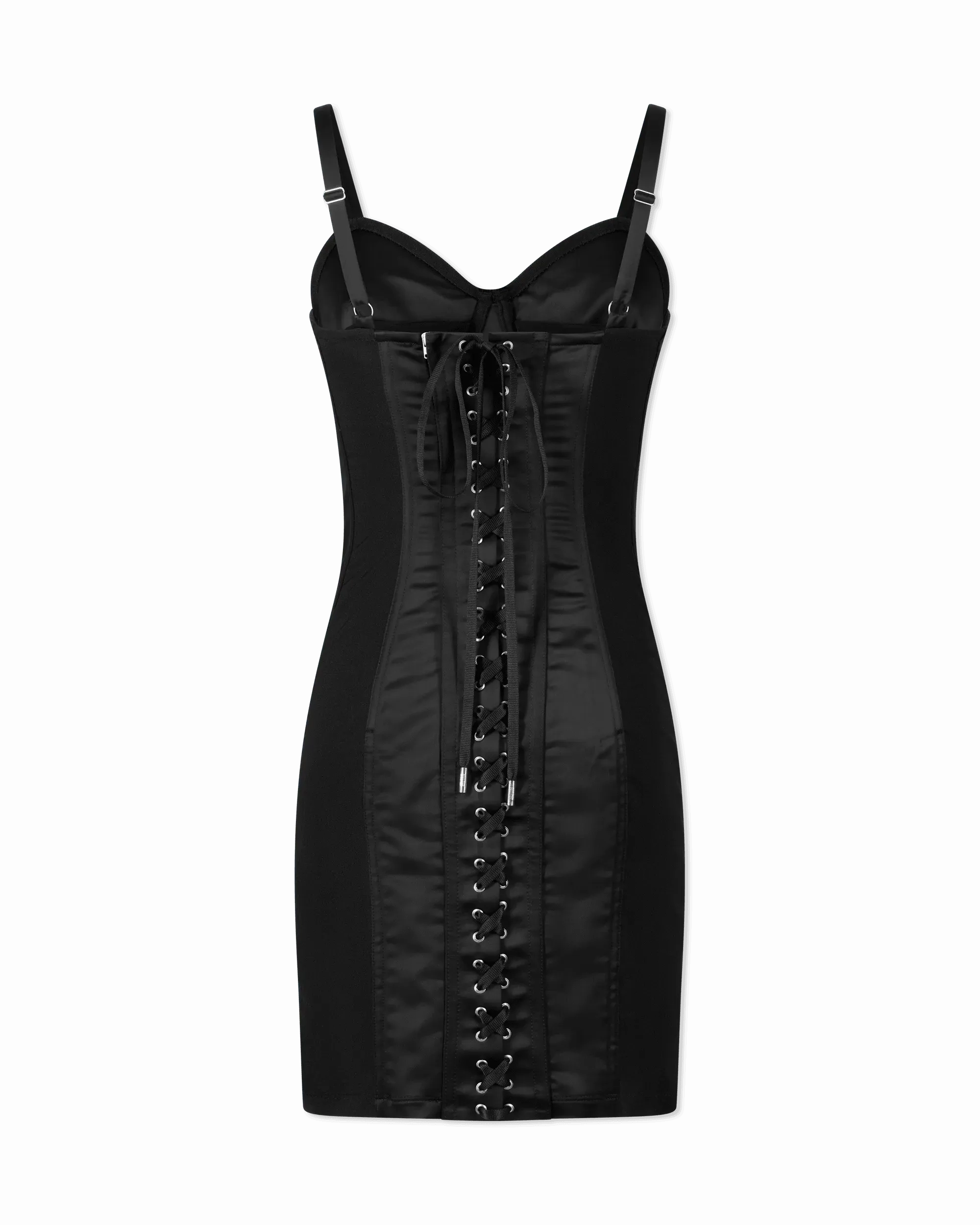 Conical Sleeveless Black Dress