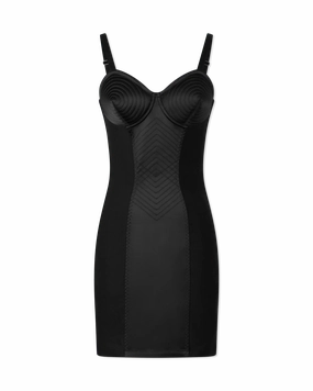 Conical Sleeveless Black Dress