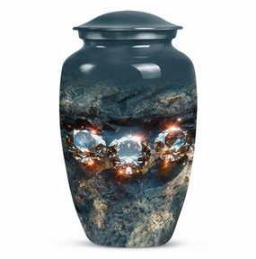 Diamond Eternity Cremation Urn for Dad, Honouring His Memory