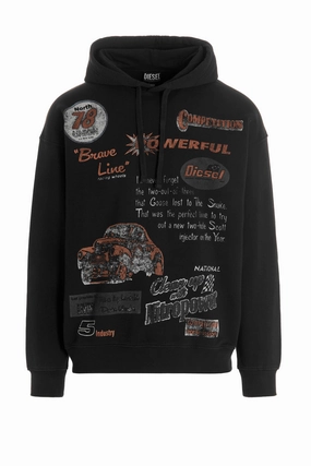 Diesel S-Ummer Graphic Printed Hoodie