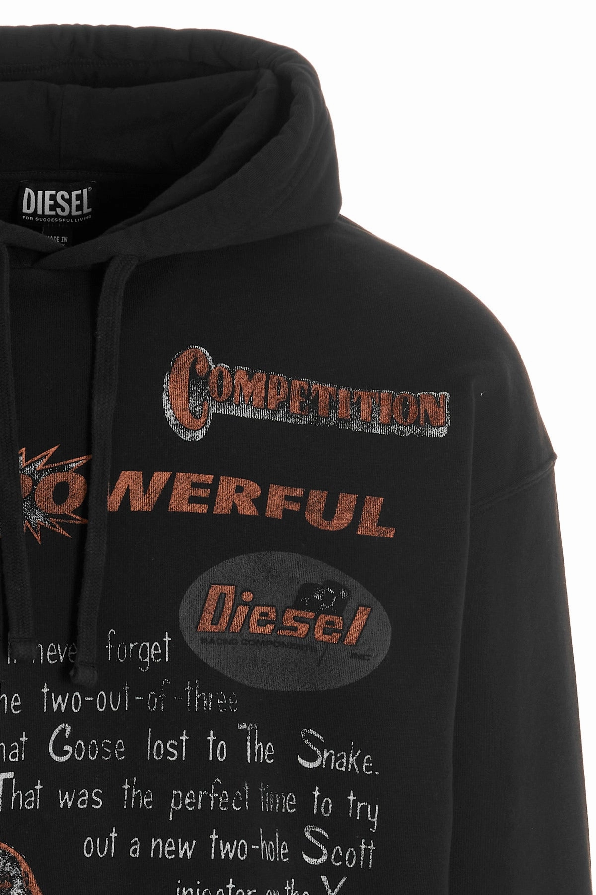 Diesel S-Ummer Graphic Printed Hoodie