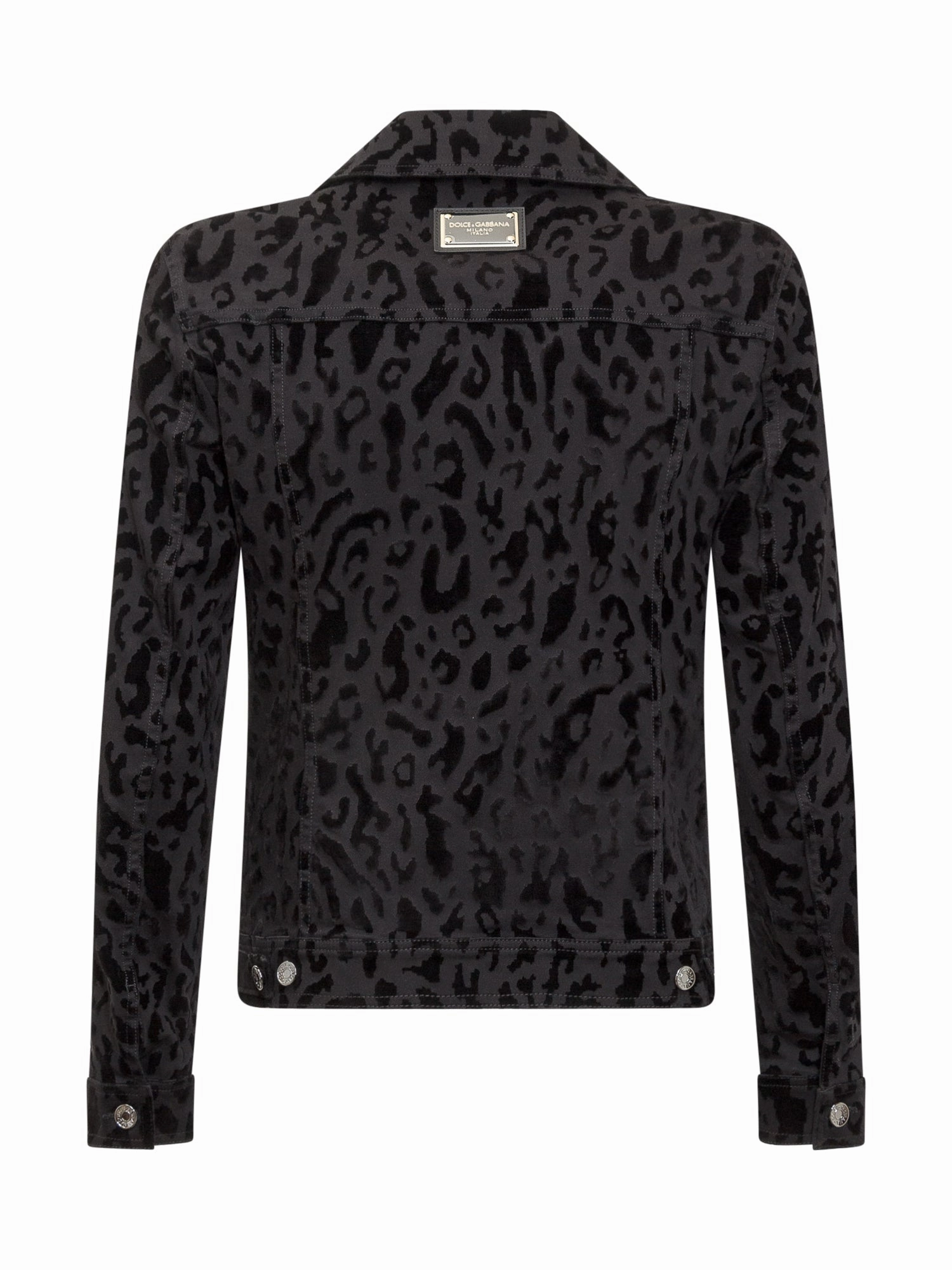 Dolce & Gabbana Animalier Print Denim Jacket
