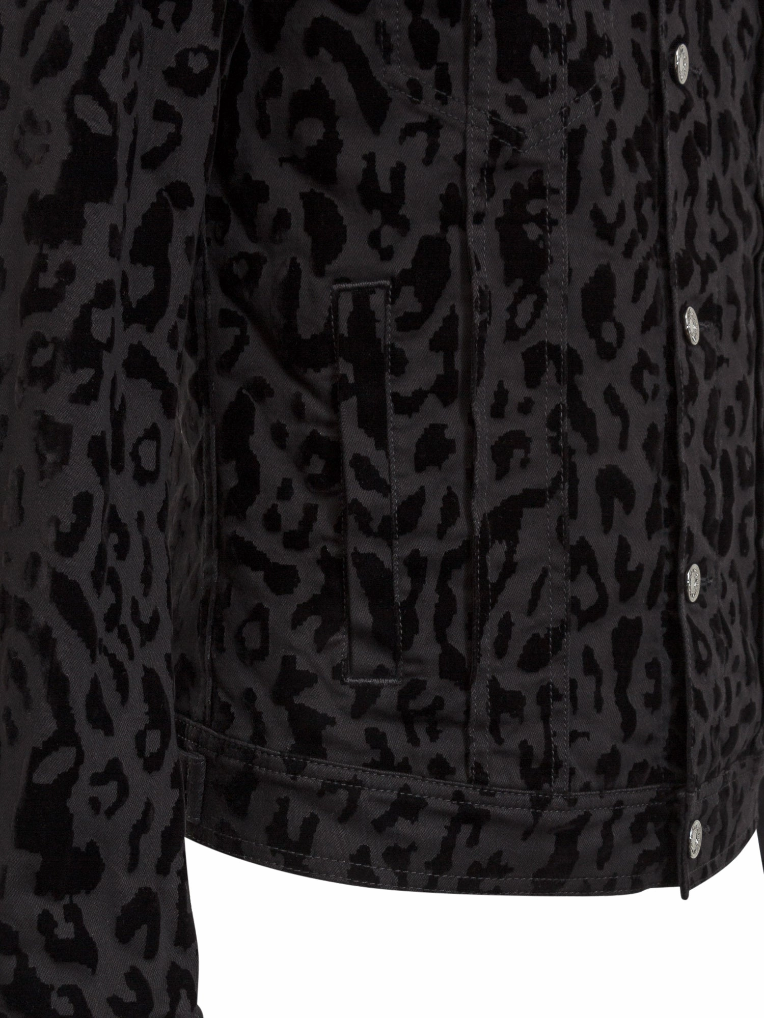 Dolce & Gabbana Animalier Print Denim Jacket