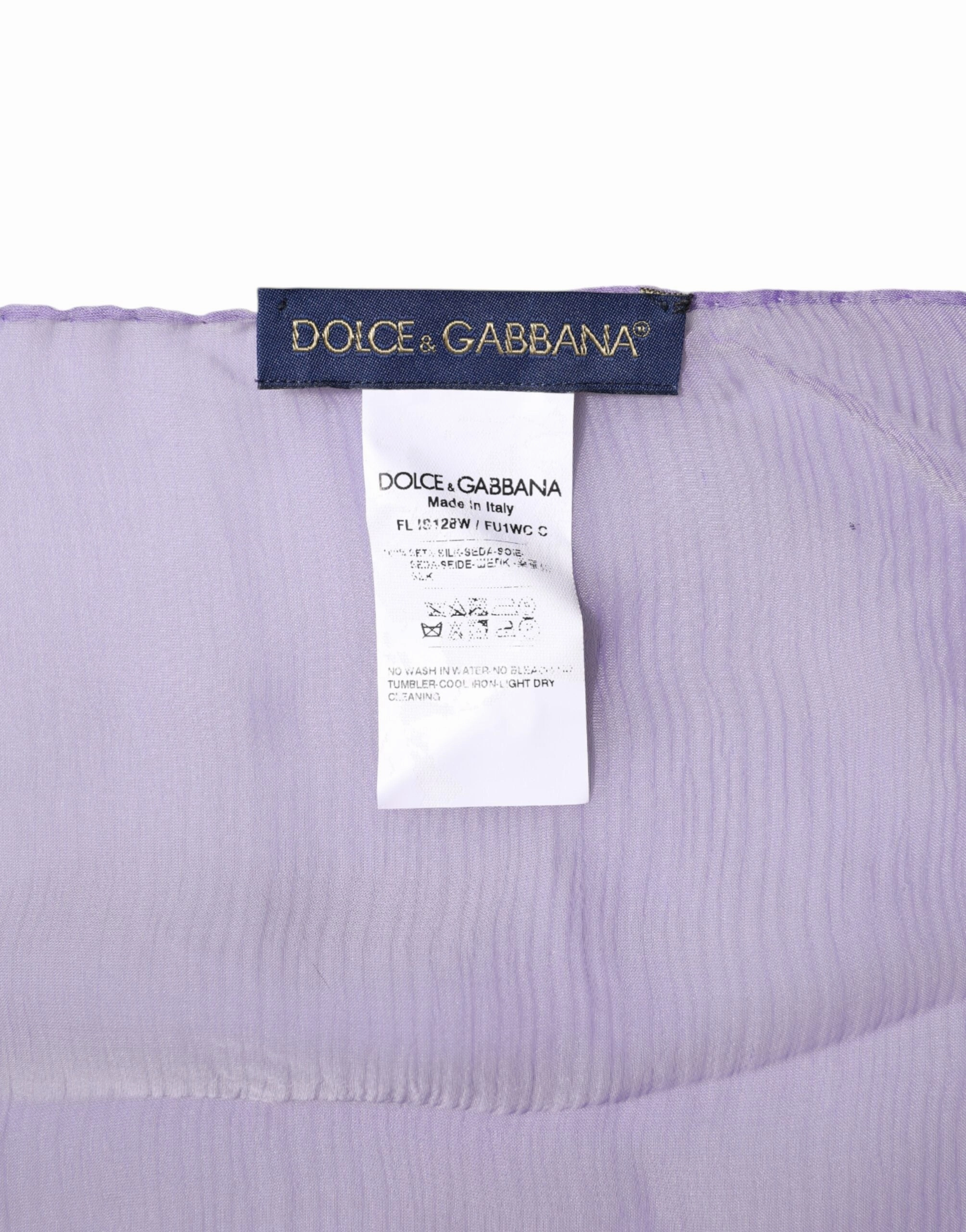 Dolce & Gabbana Silk Rectangle Wrap Shawl Women's Scarf