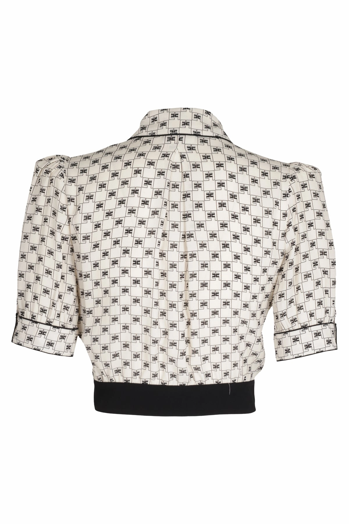 Elisabetta Franchi Buttoned Cropped Blouse