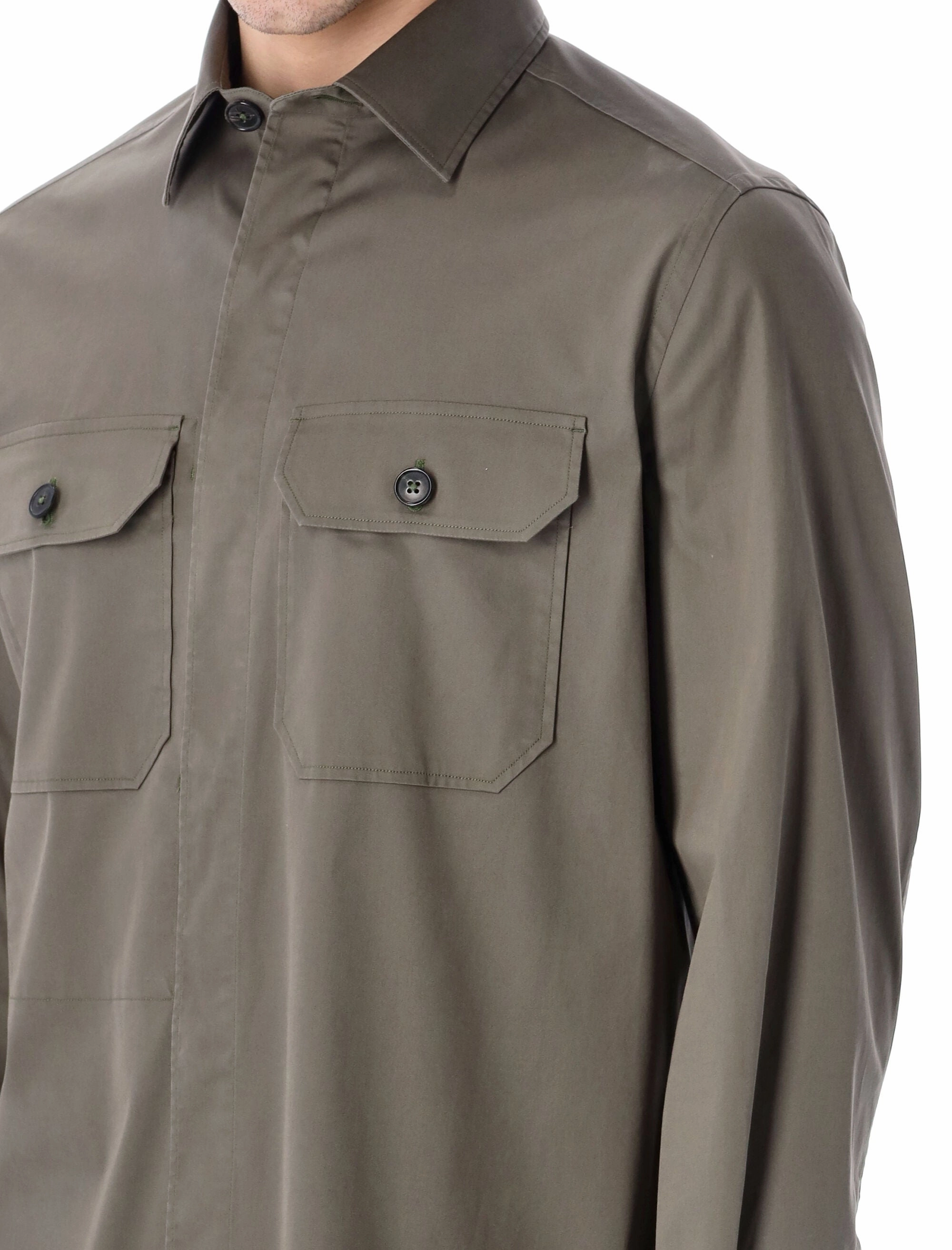 Ermenegildo Zegna Long-Sleeved Overshirt