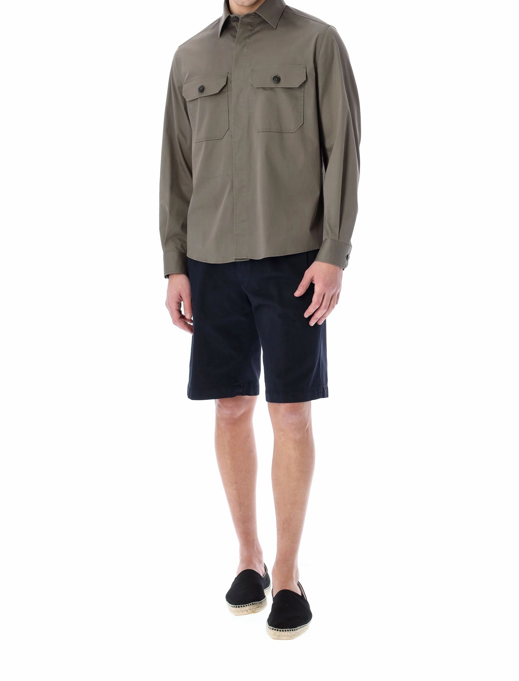 Ermenegildo Zegna Long-Sleeved Overshirt
