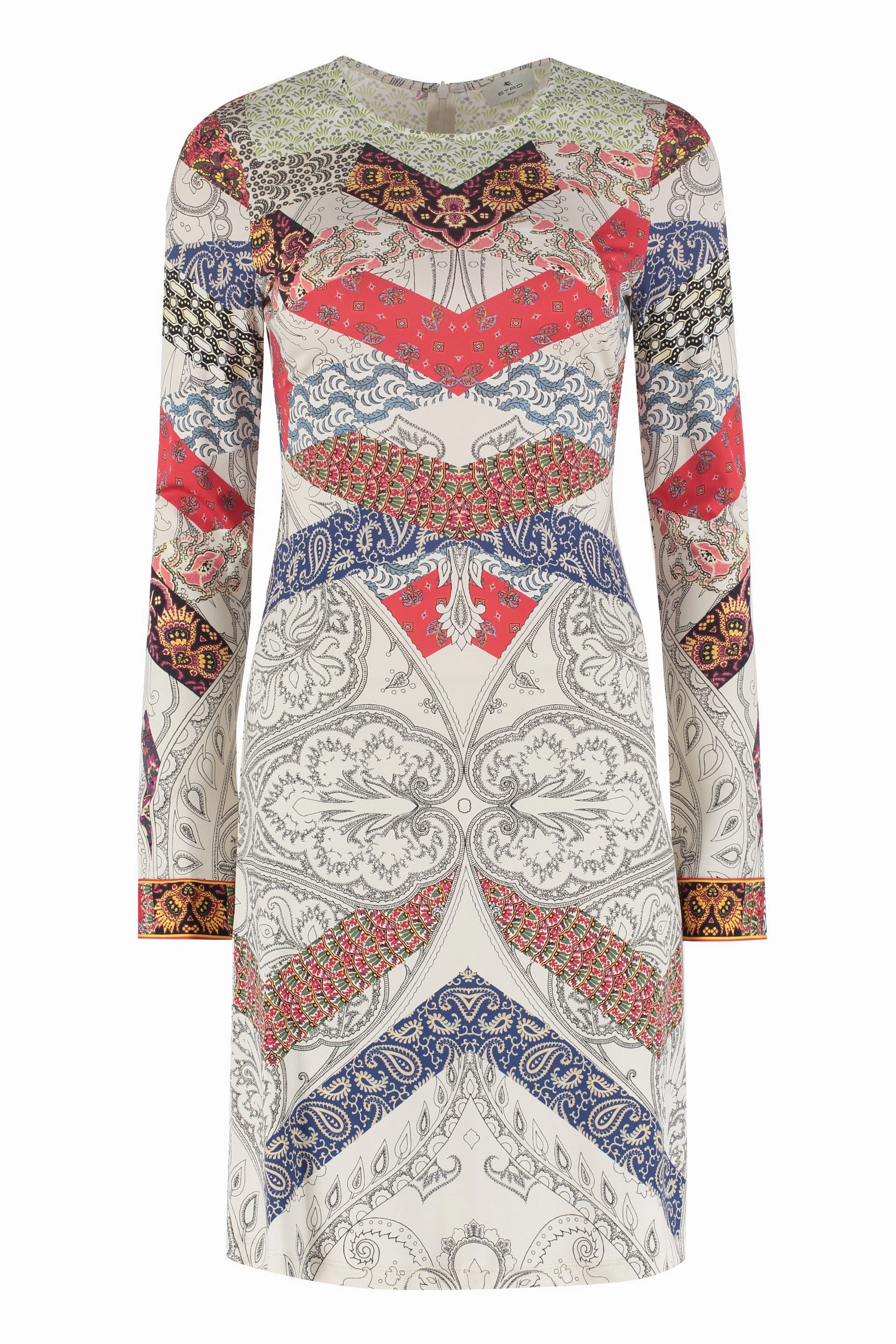 Etro Geometric Printed Long-Sleeved Dress