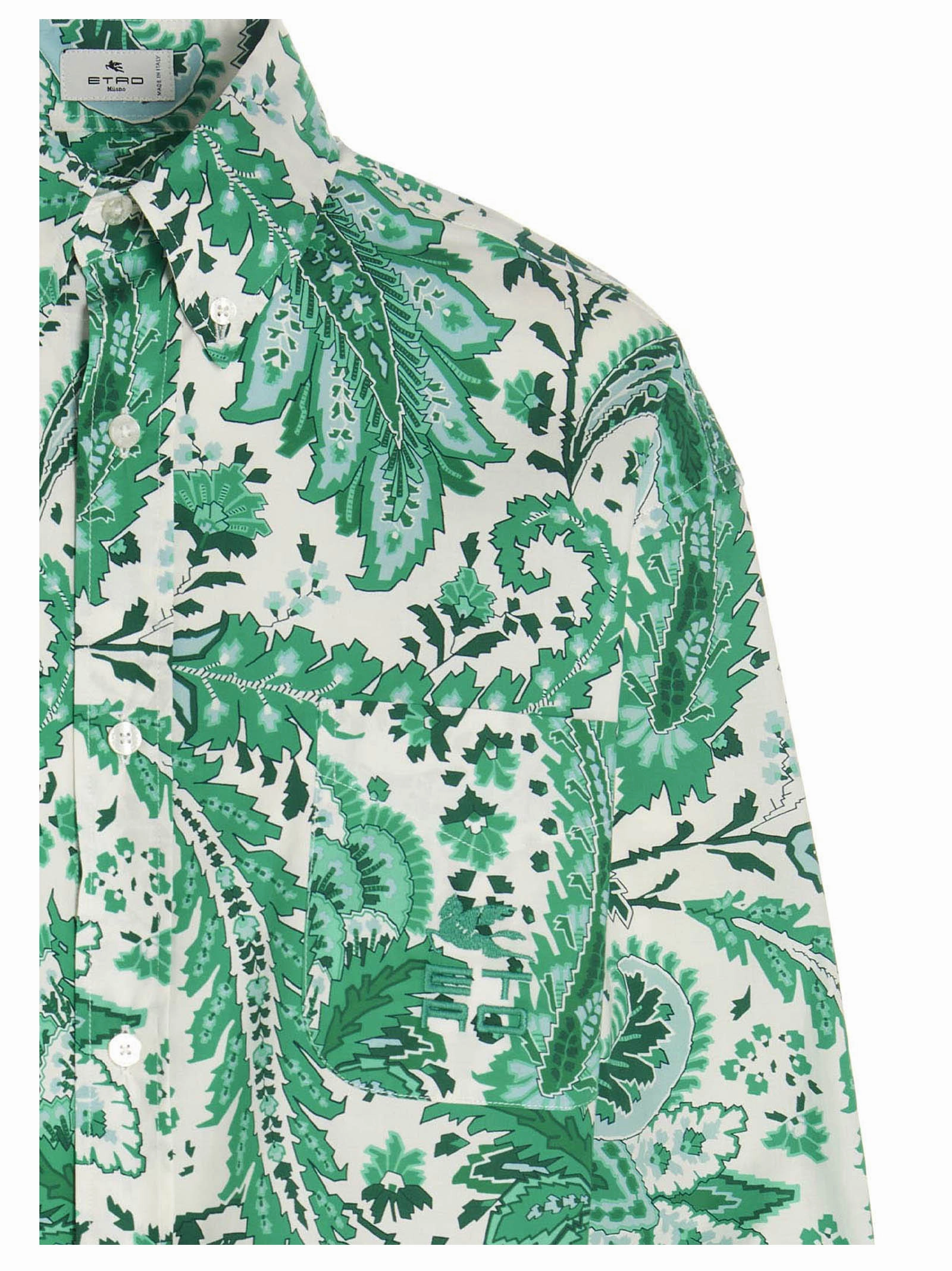 Etro Paisley Printed Long-Sleeved Shirt