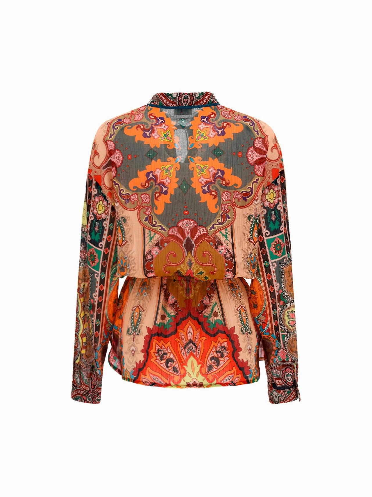 Etro Paisley Printed V-Neck Blouse