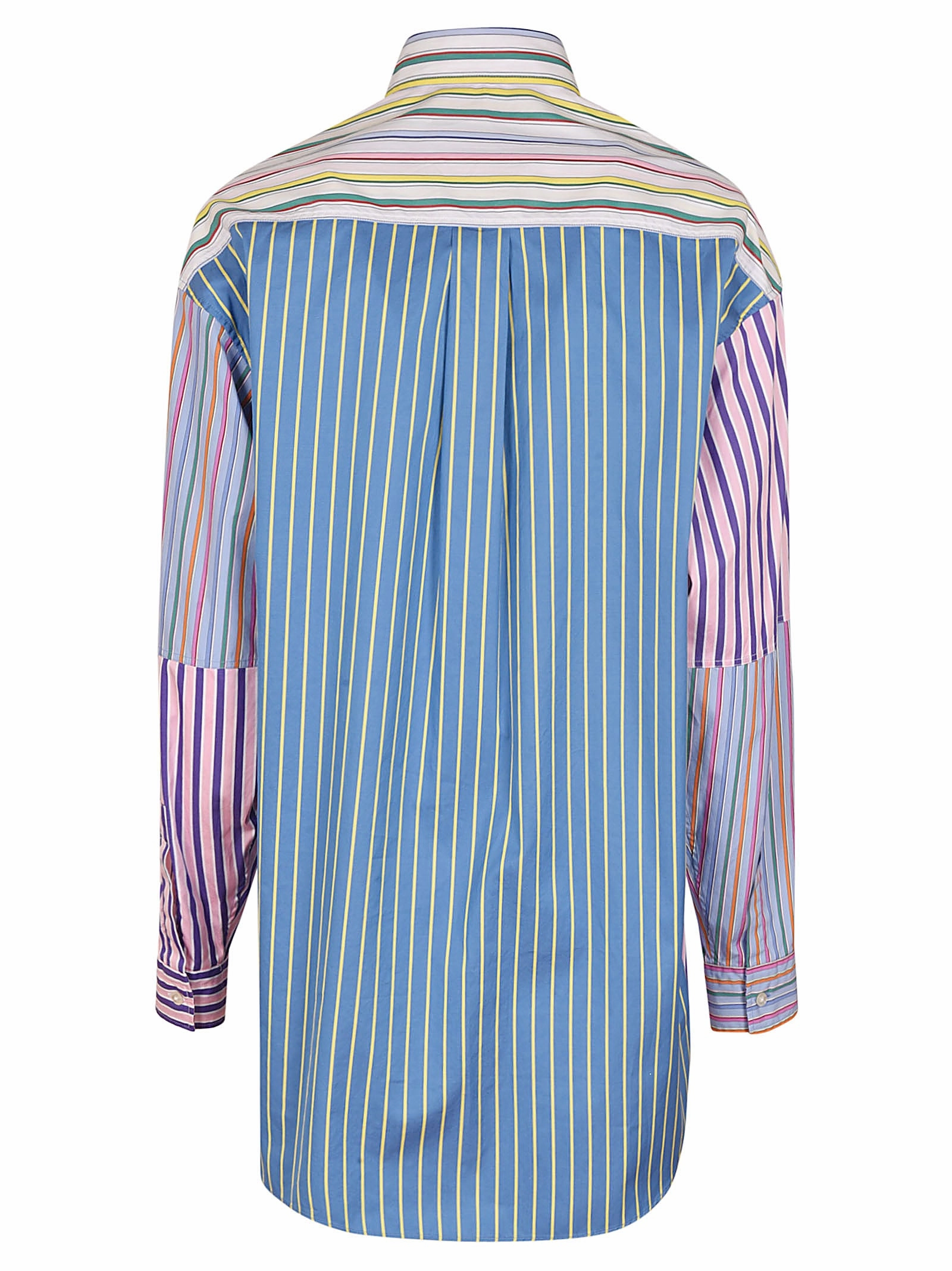 Etro Pegaso Embroidered Striped Long-Sleeved Shirt