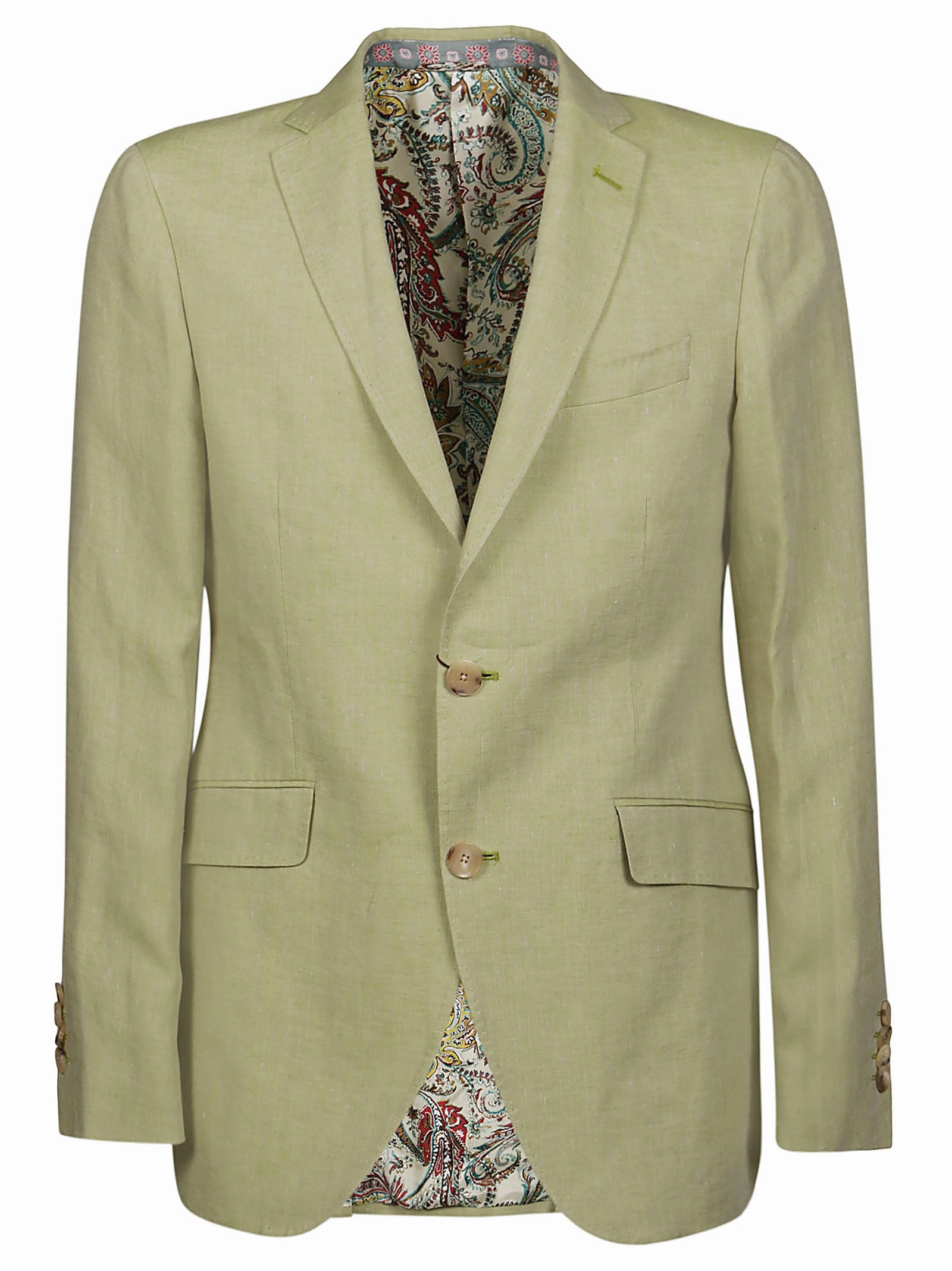 Etro Single-Breasted Long-Sleeved Blazer
