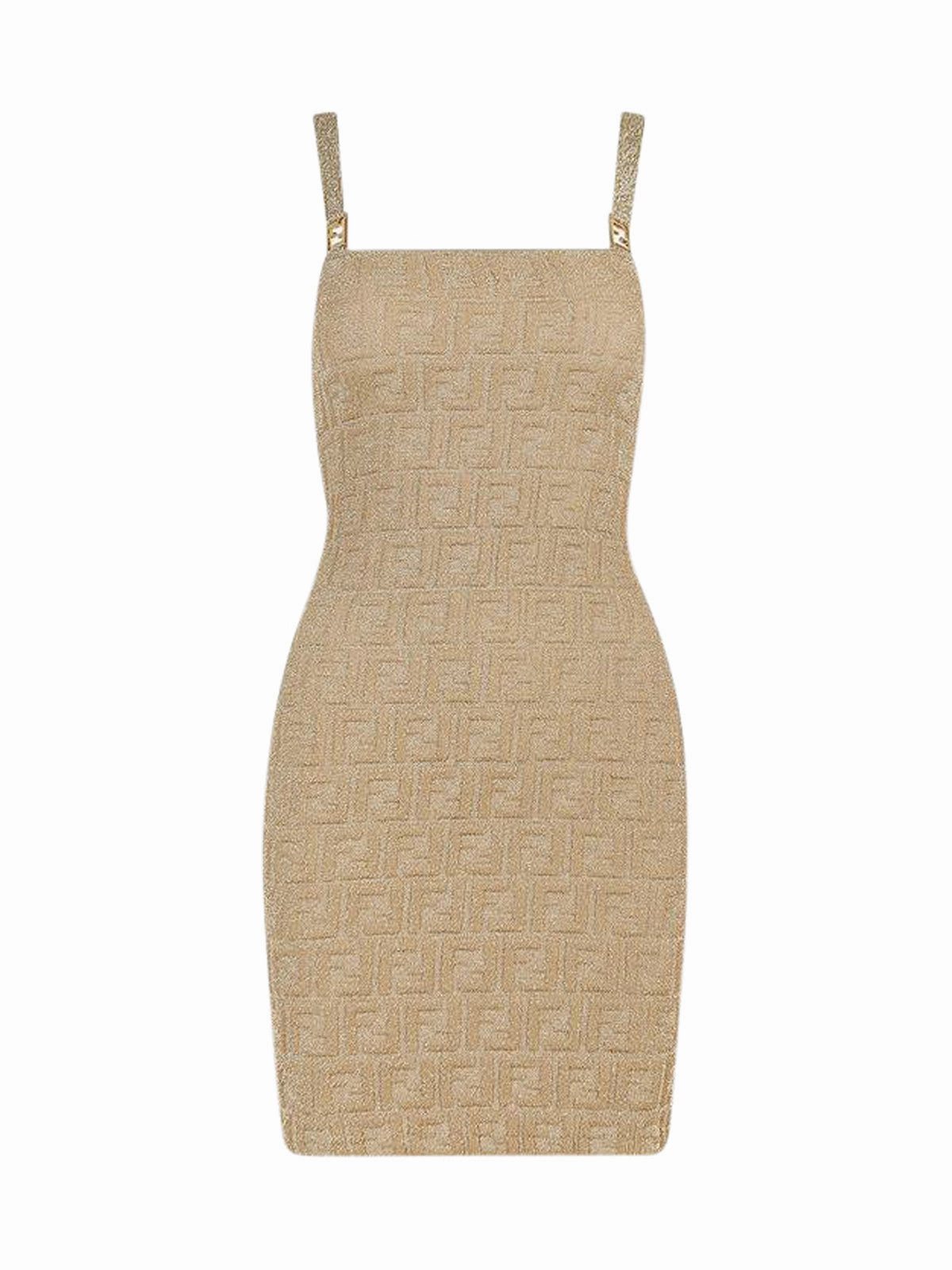 Fendi All-Over Logo Sleeveless Dress