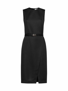 Fendi Belted Waist Sleeveless Dress